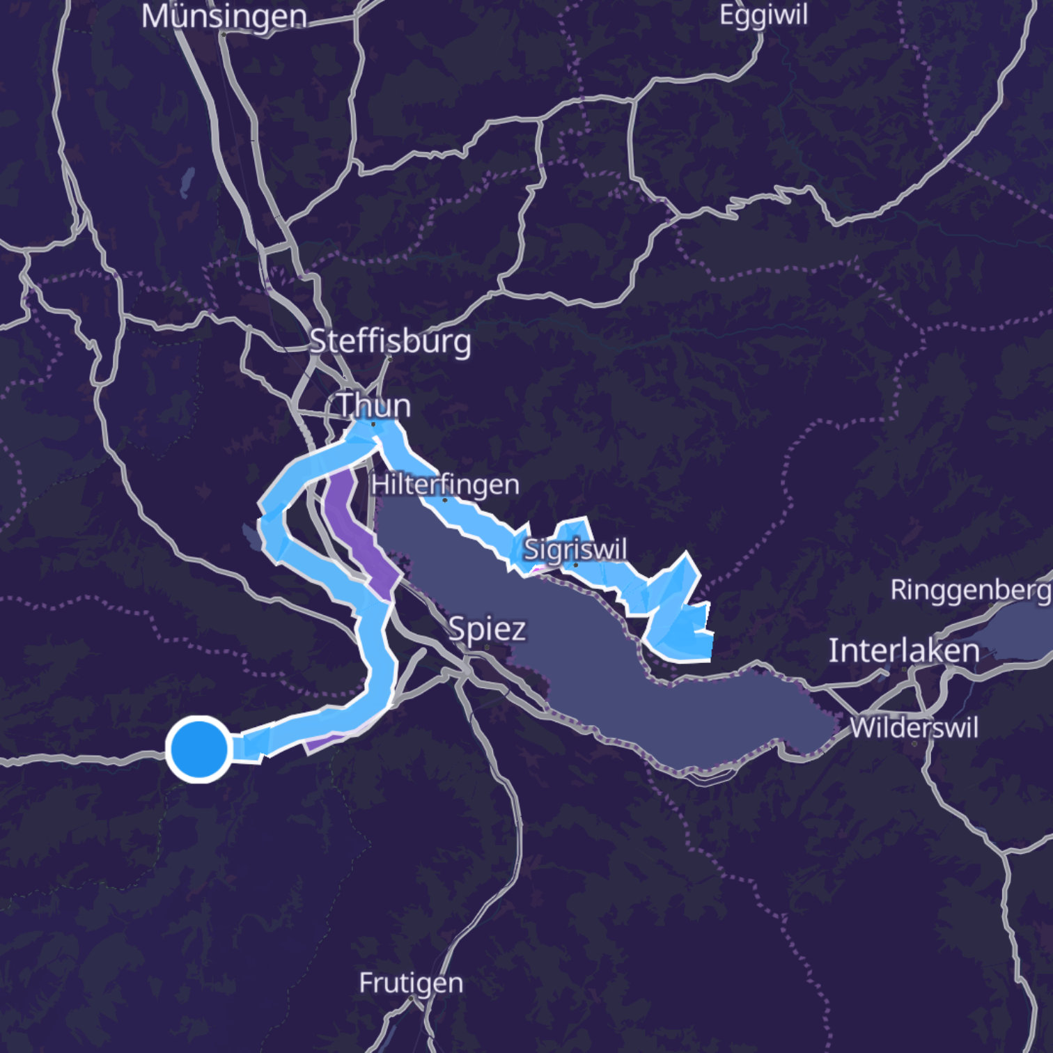 Map itinerary