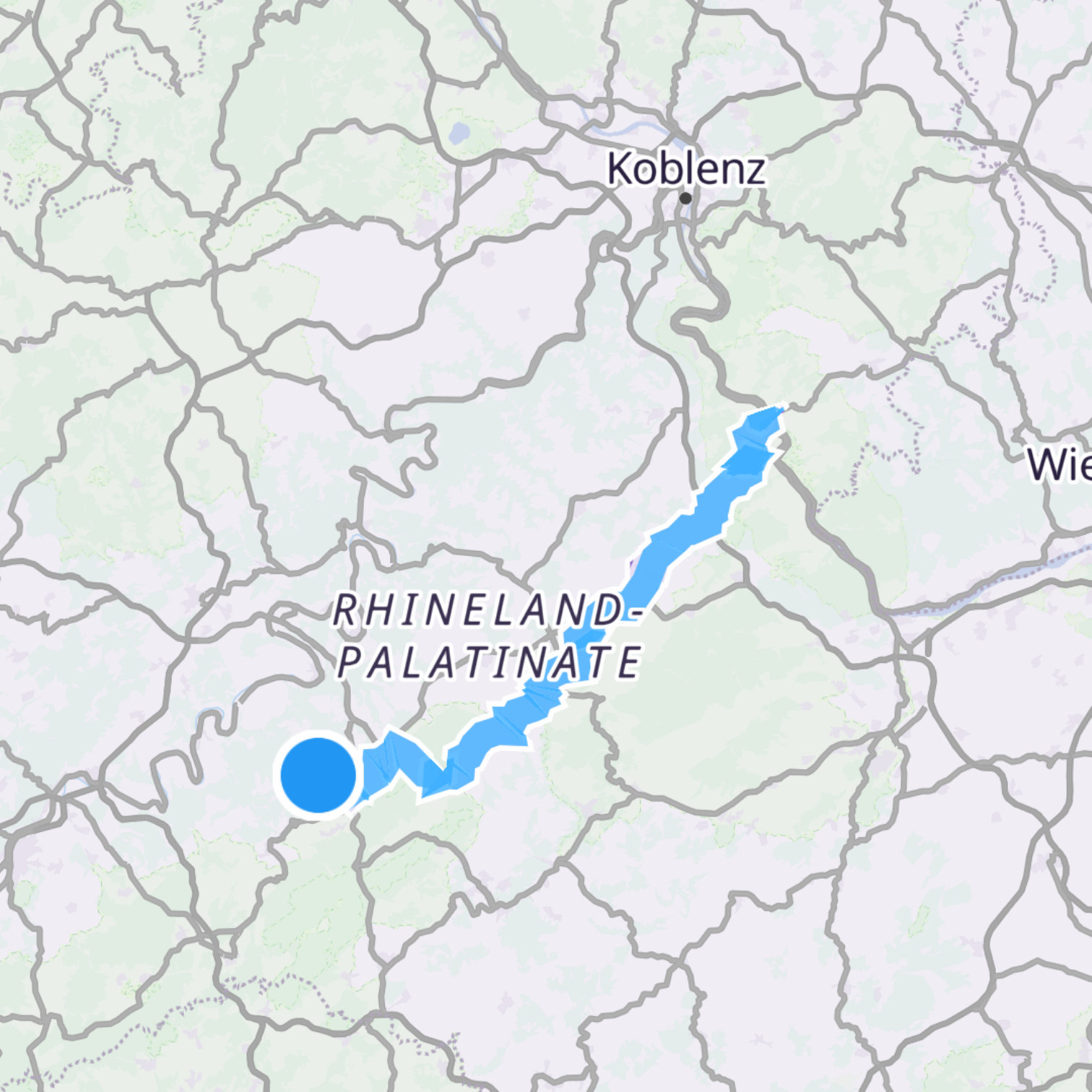 Map itinerary