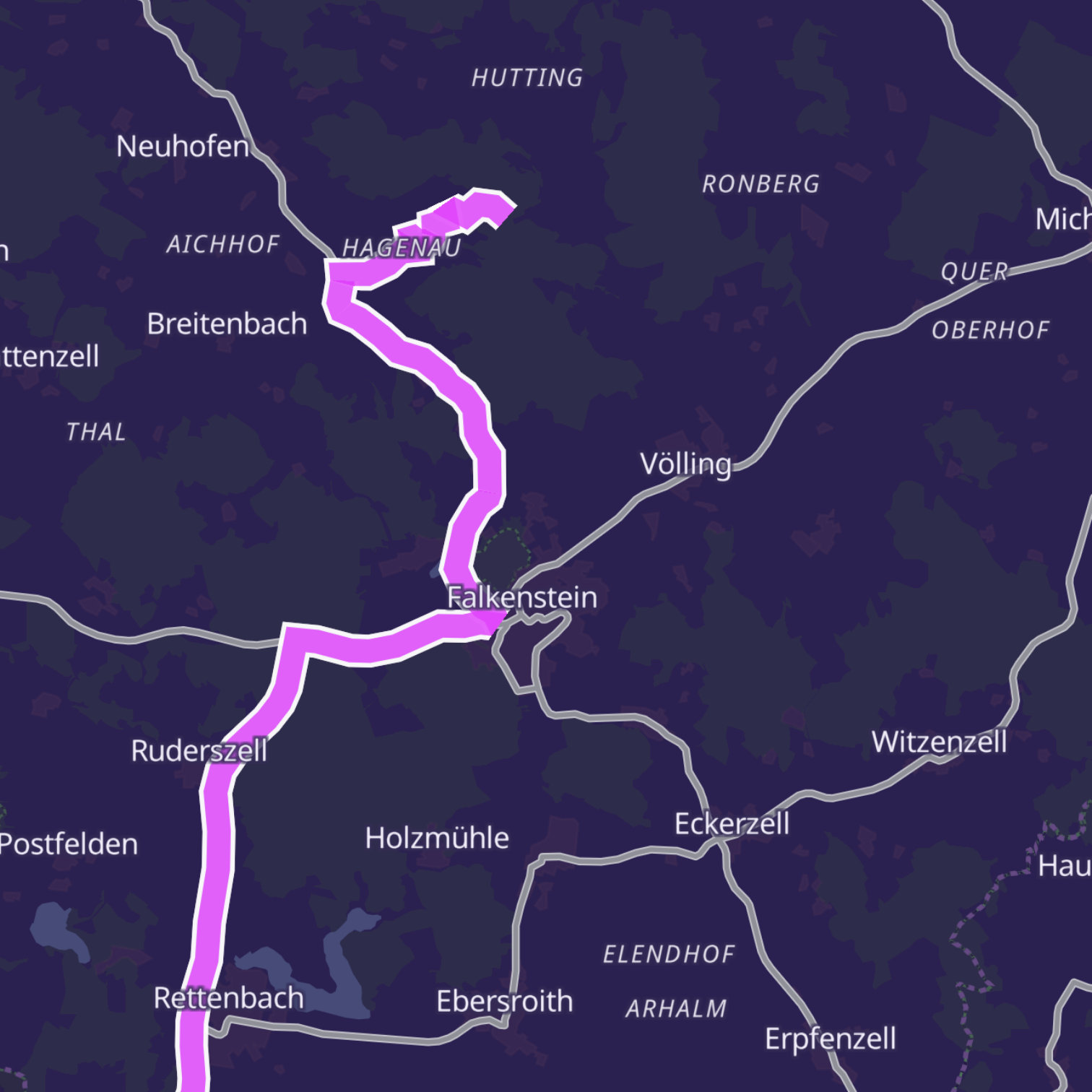 Map itinerary