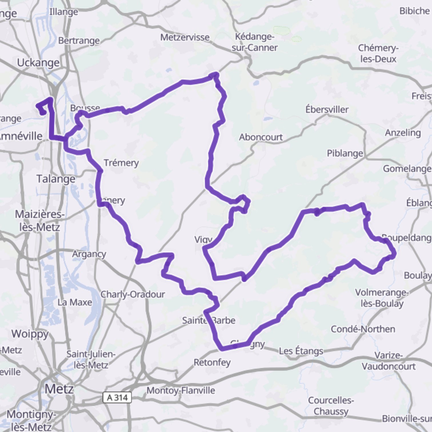 Map itinerary