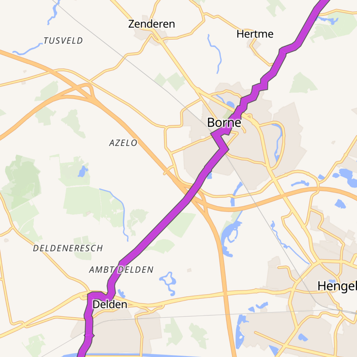 Map itinerary