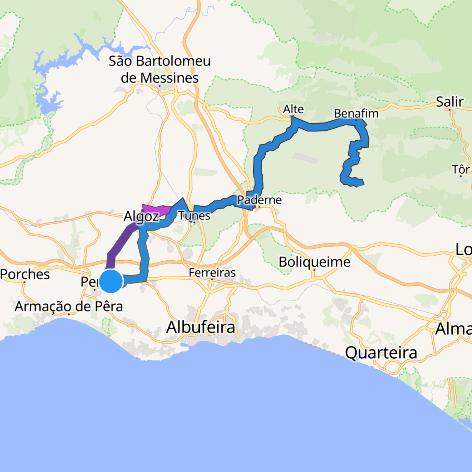 Map itinerary