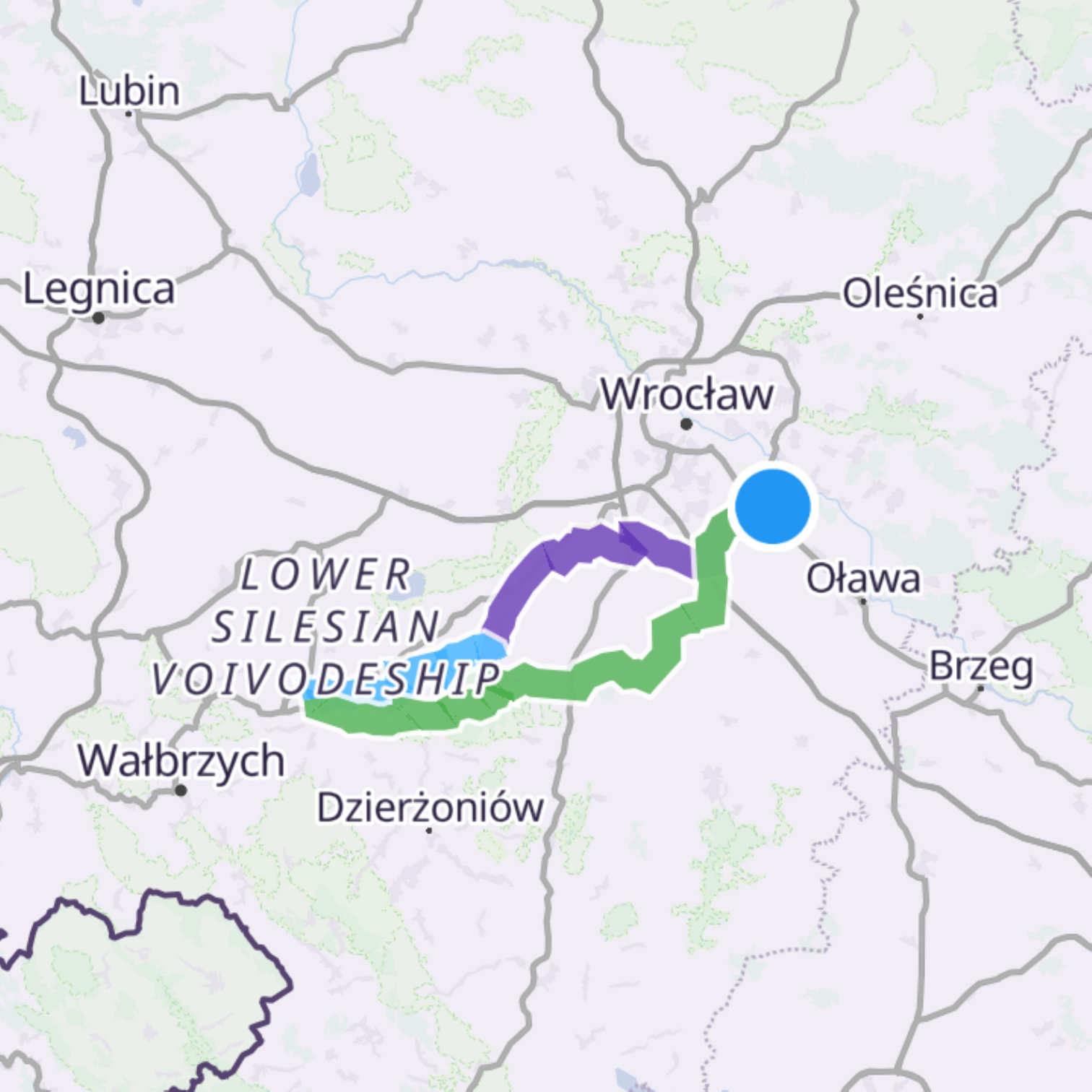 Map itinerary