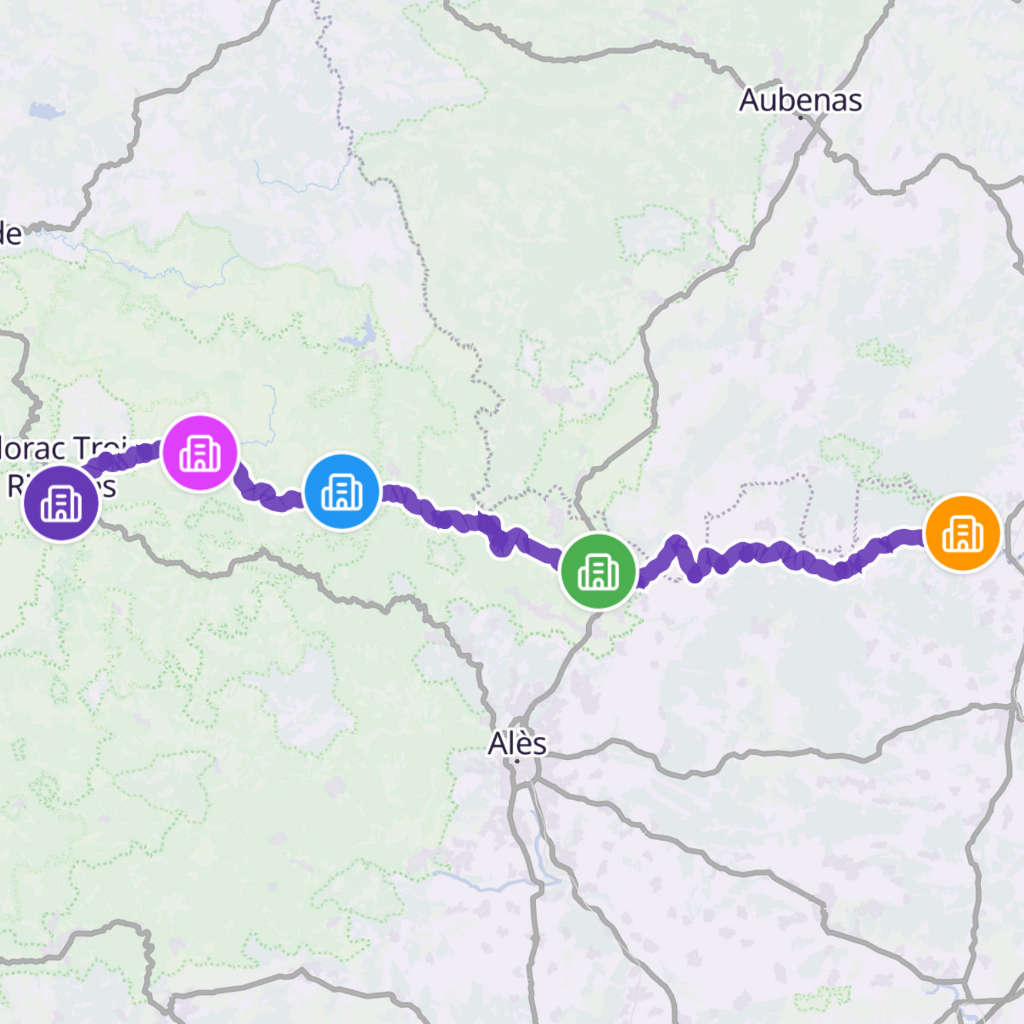 Map itinerary