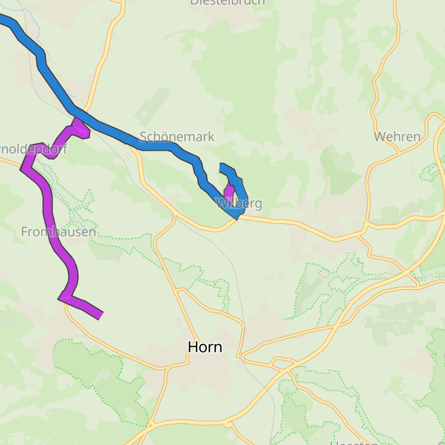 Map itinerary