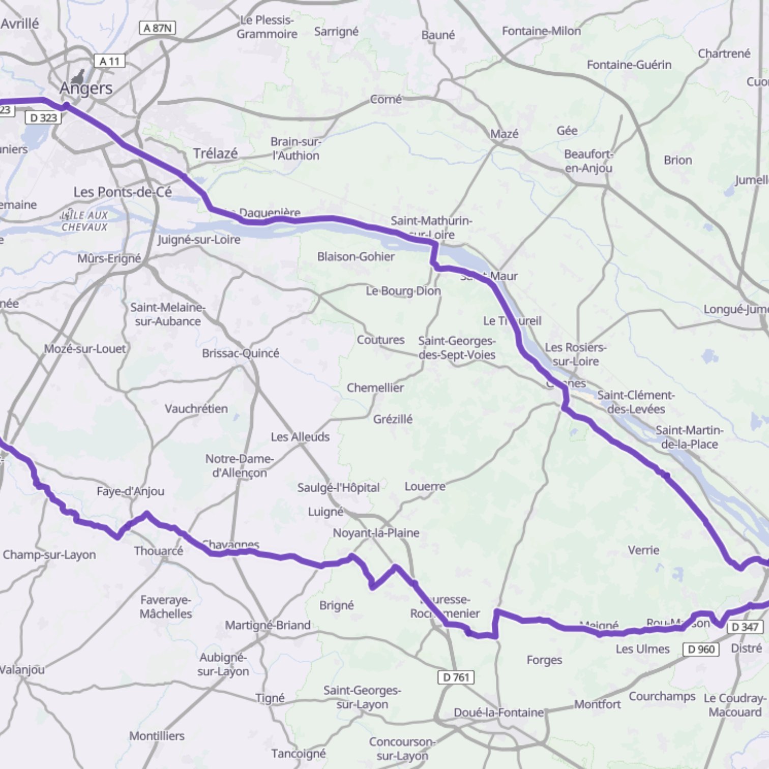 Map itinerary