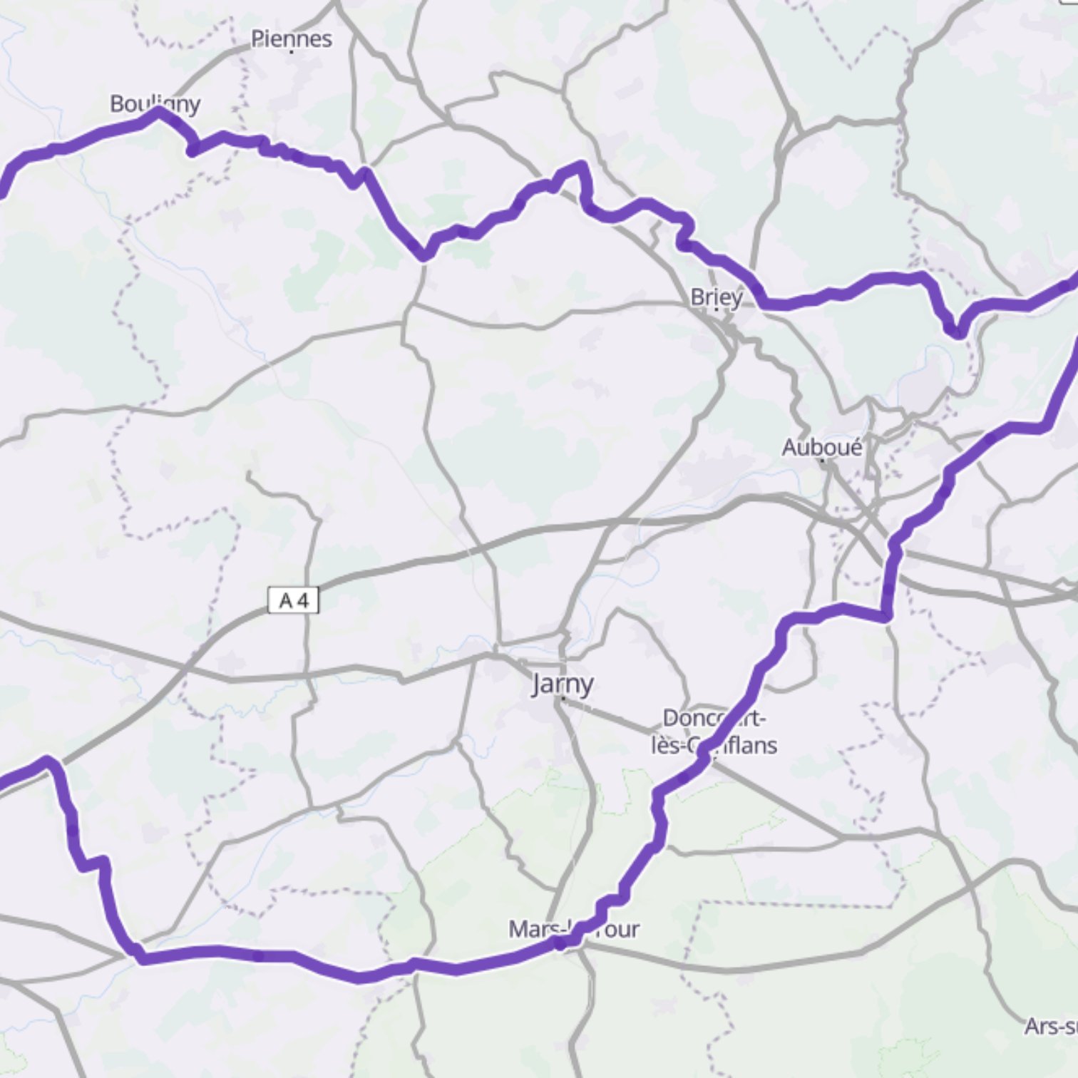 Map itinerary