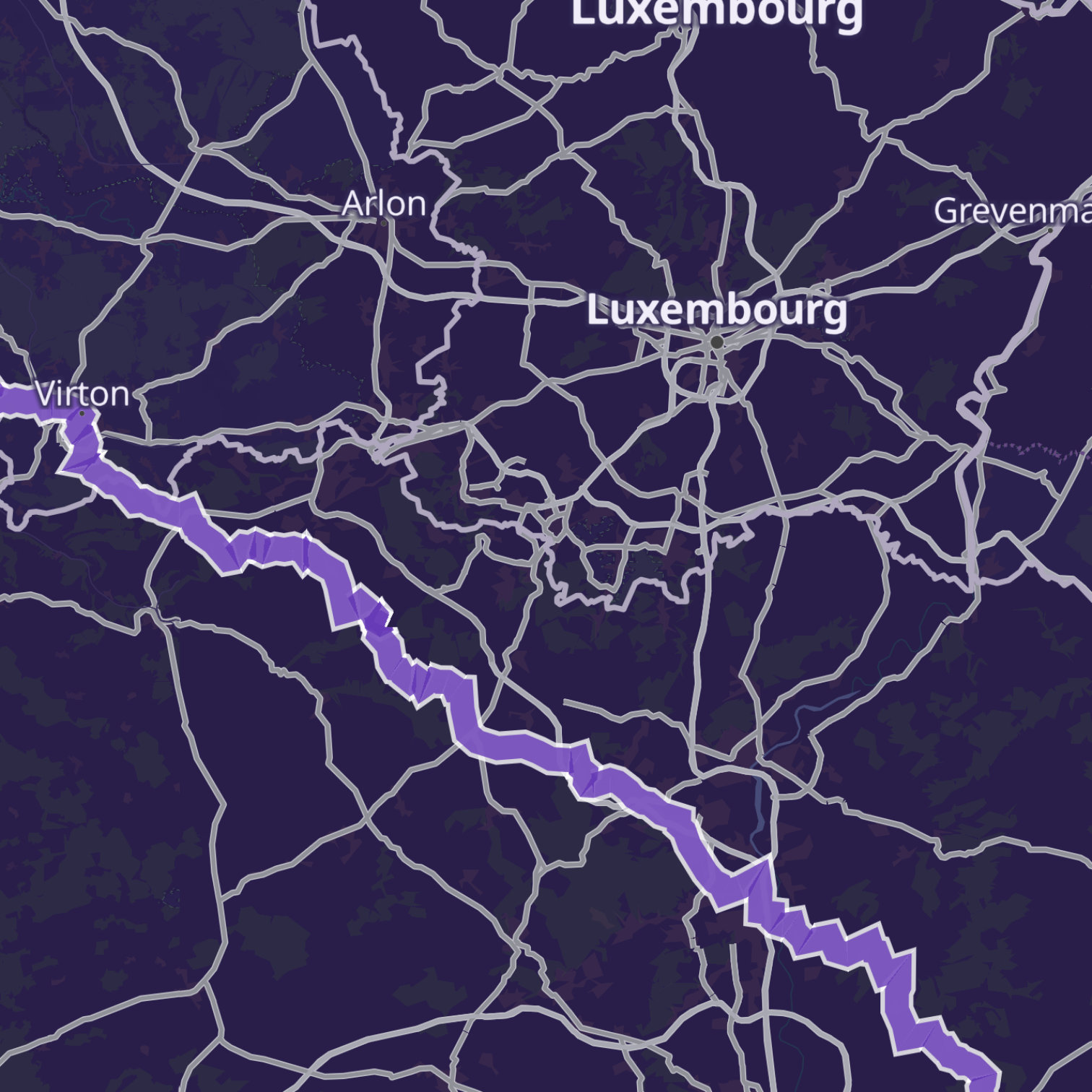 Map itinerary