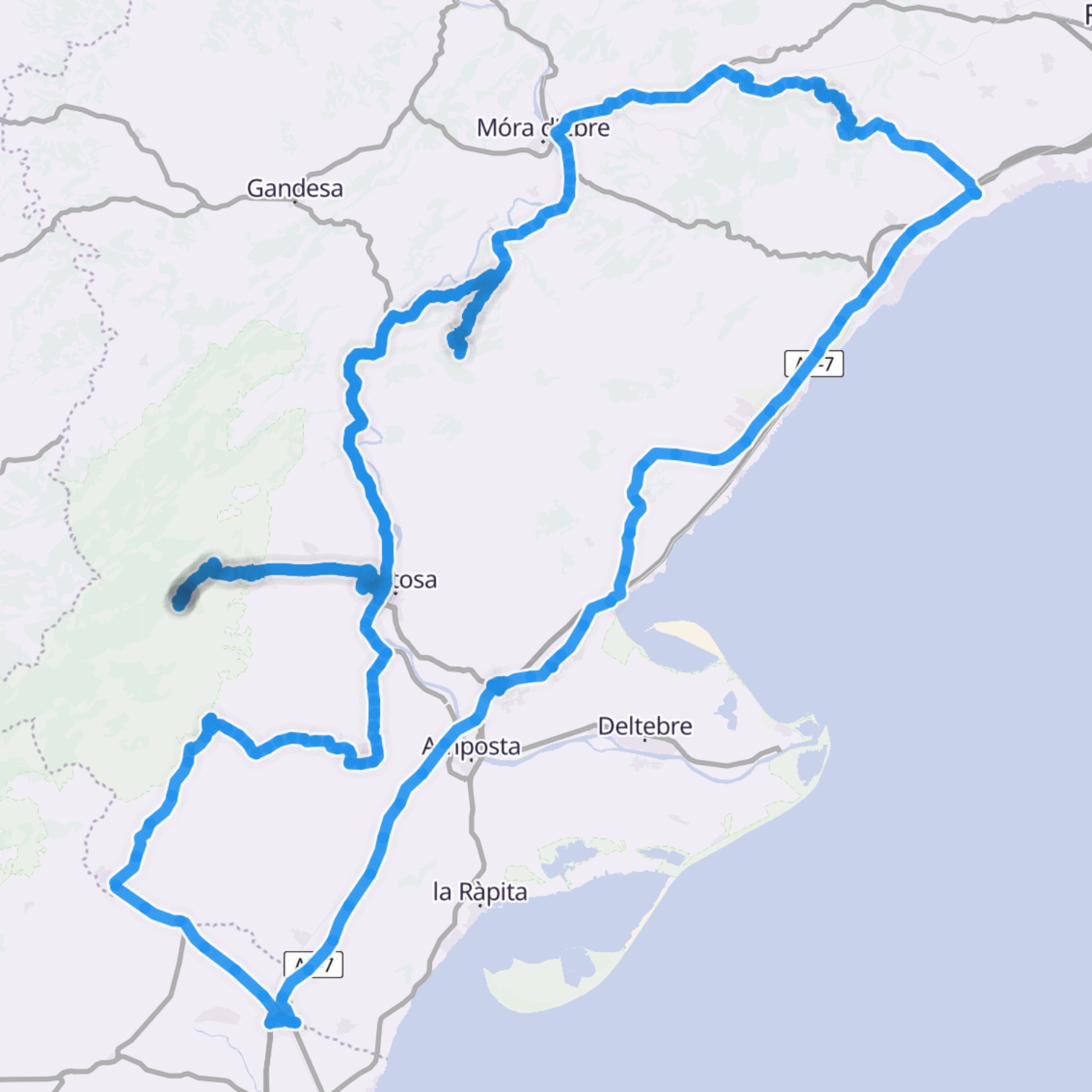Map itinerary