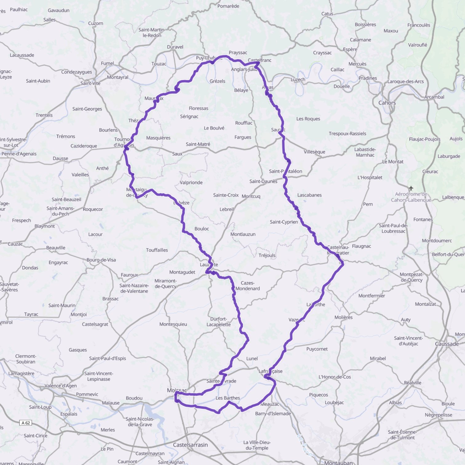 Map itinerary