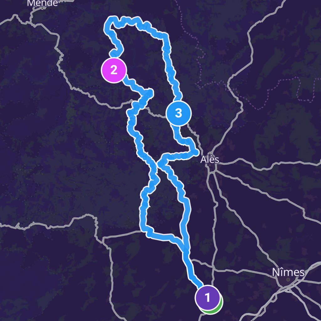 Map itinerary