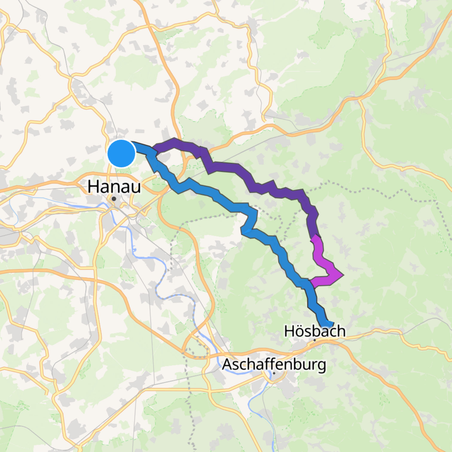 Map itinerary