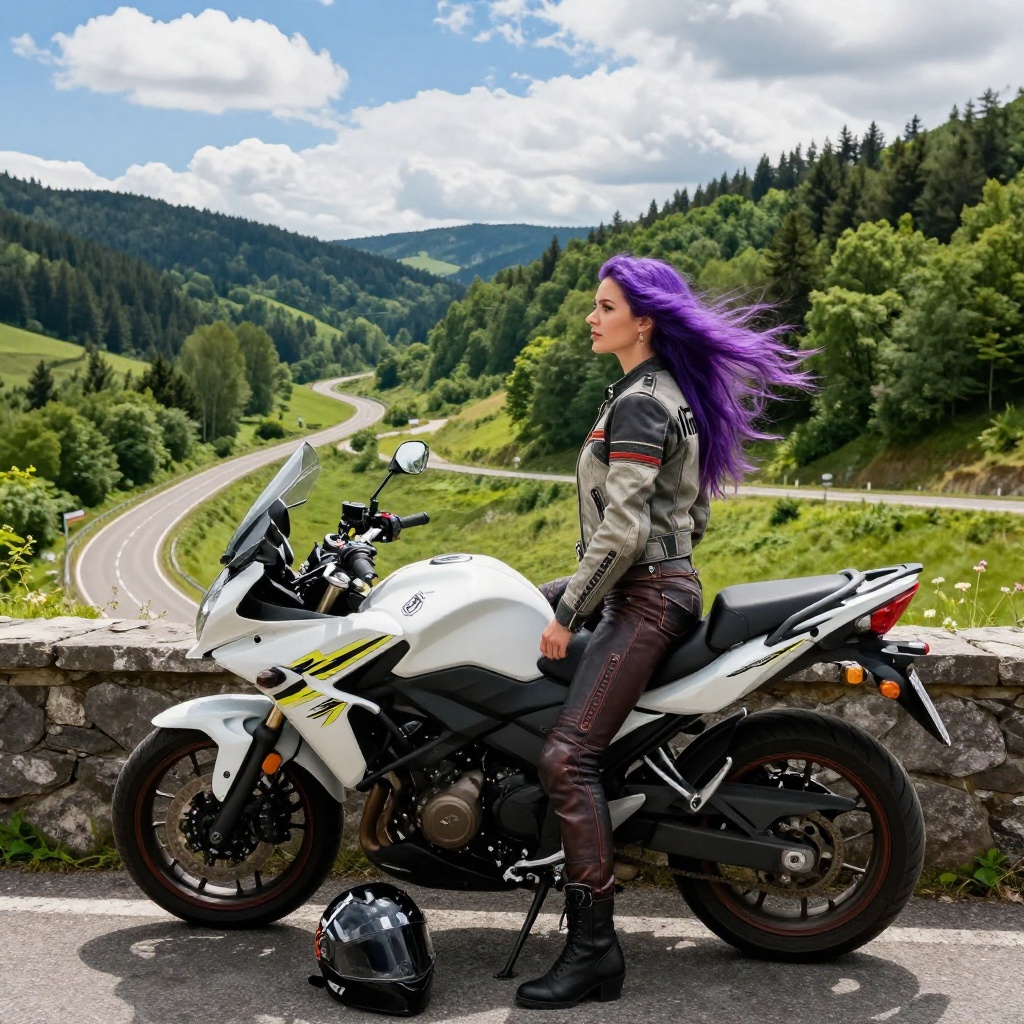 Kurvenfahrt im Nordschwarzwald