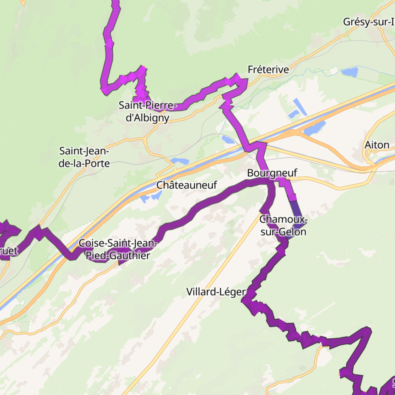 Map itinerary