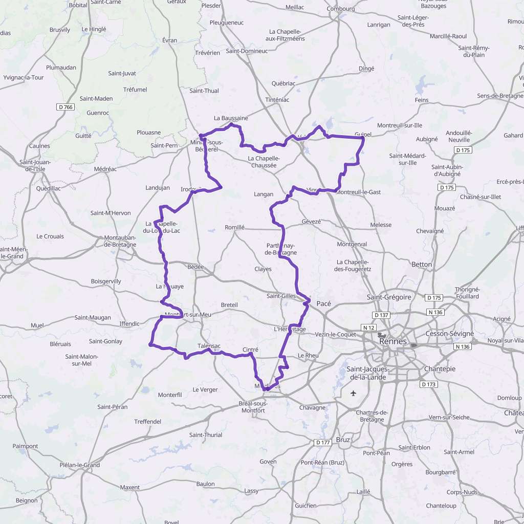 Map itinerary