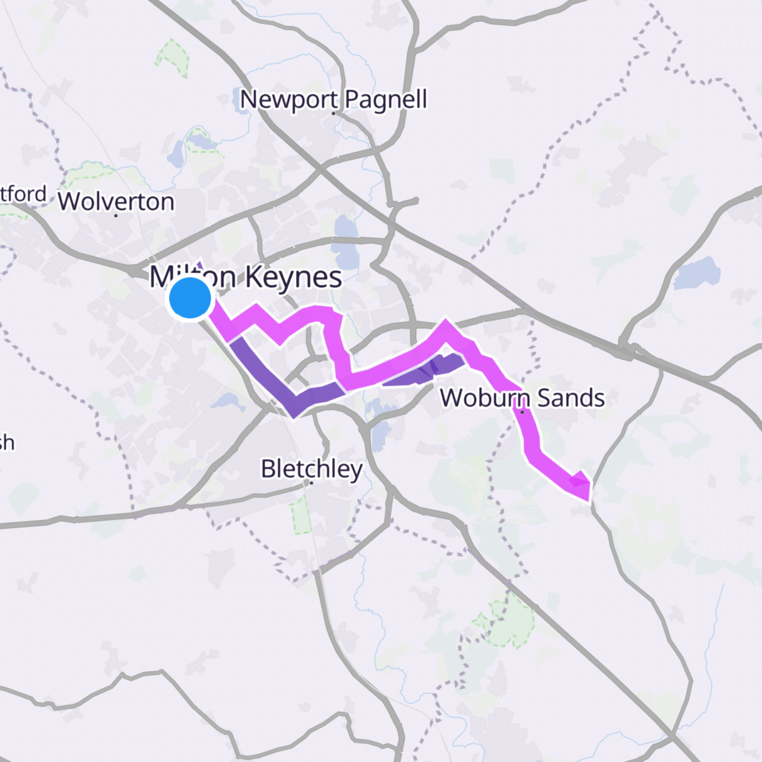 Map itinerary