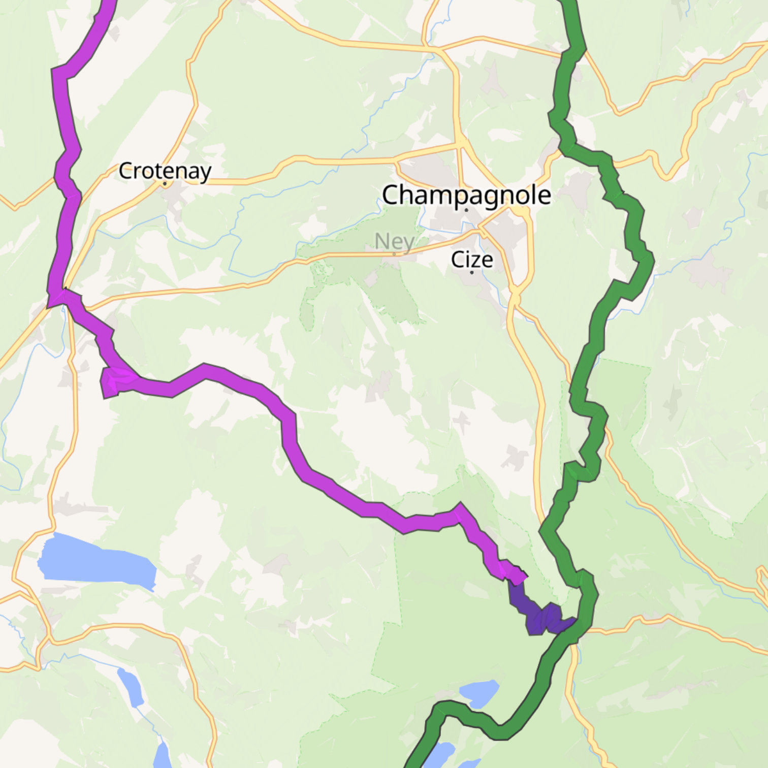 Map itinerary