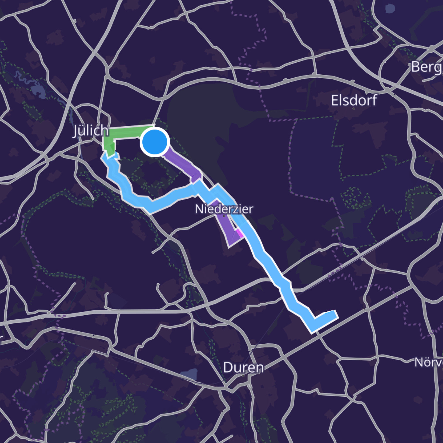 Map itinerary