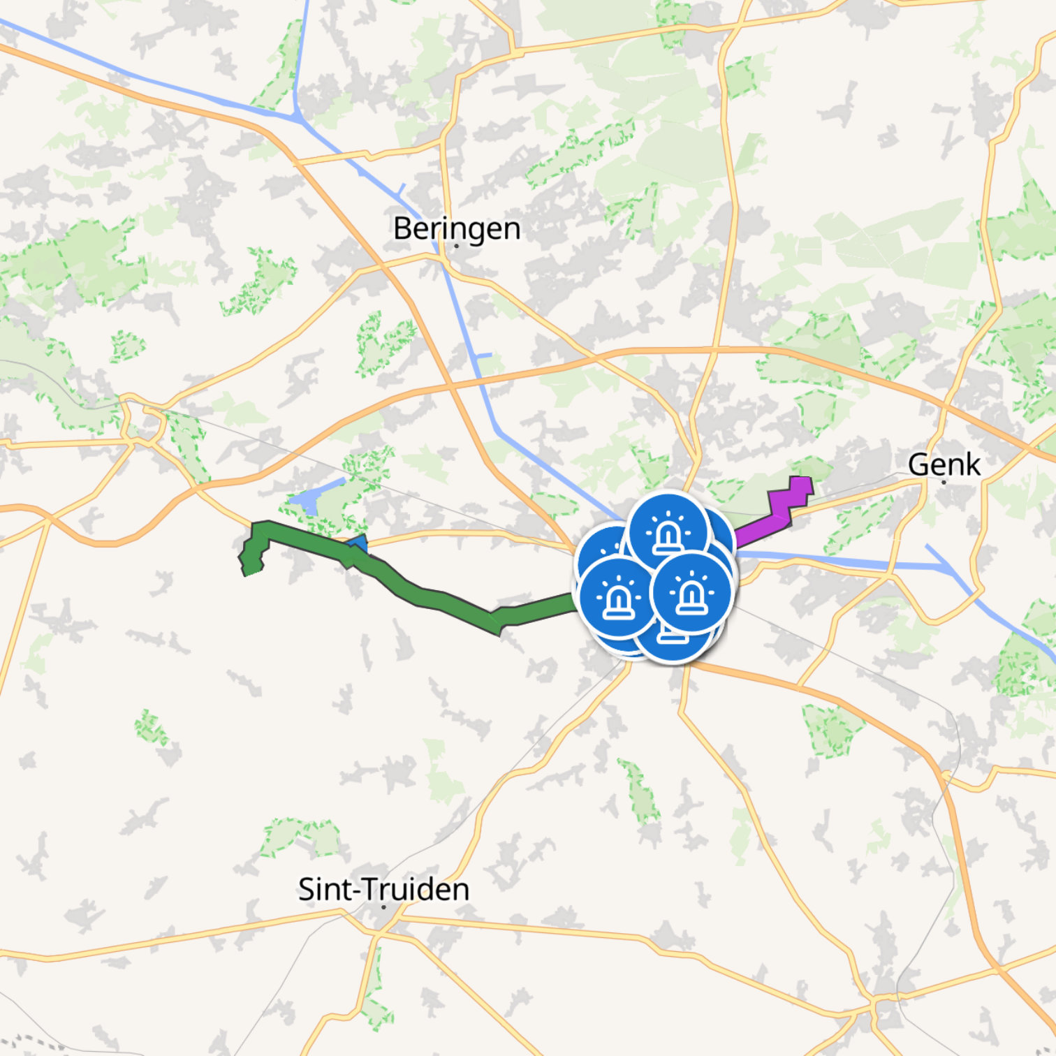 Map itinerary