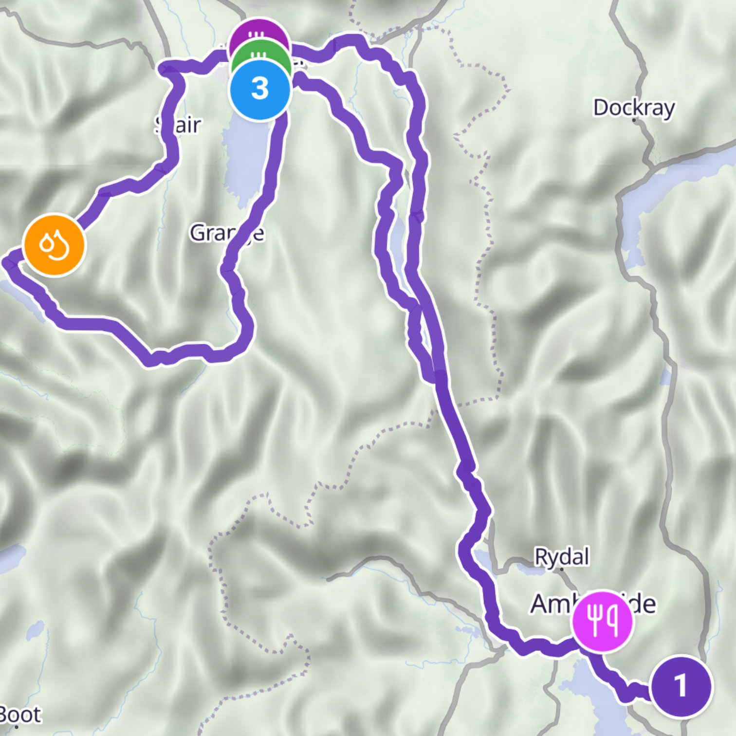 Map itinerary