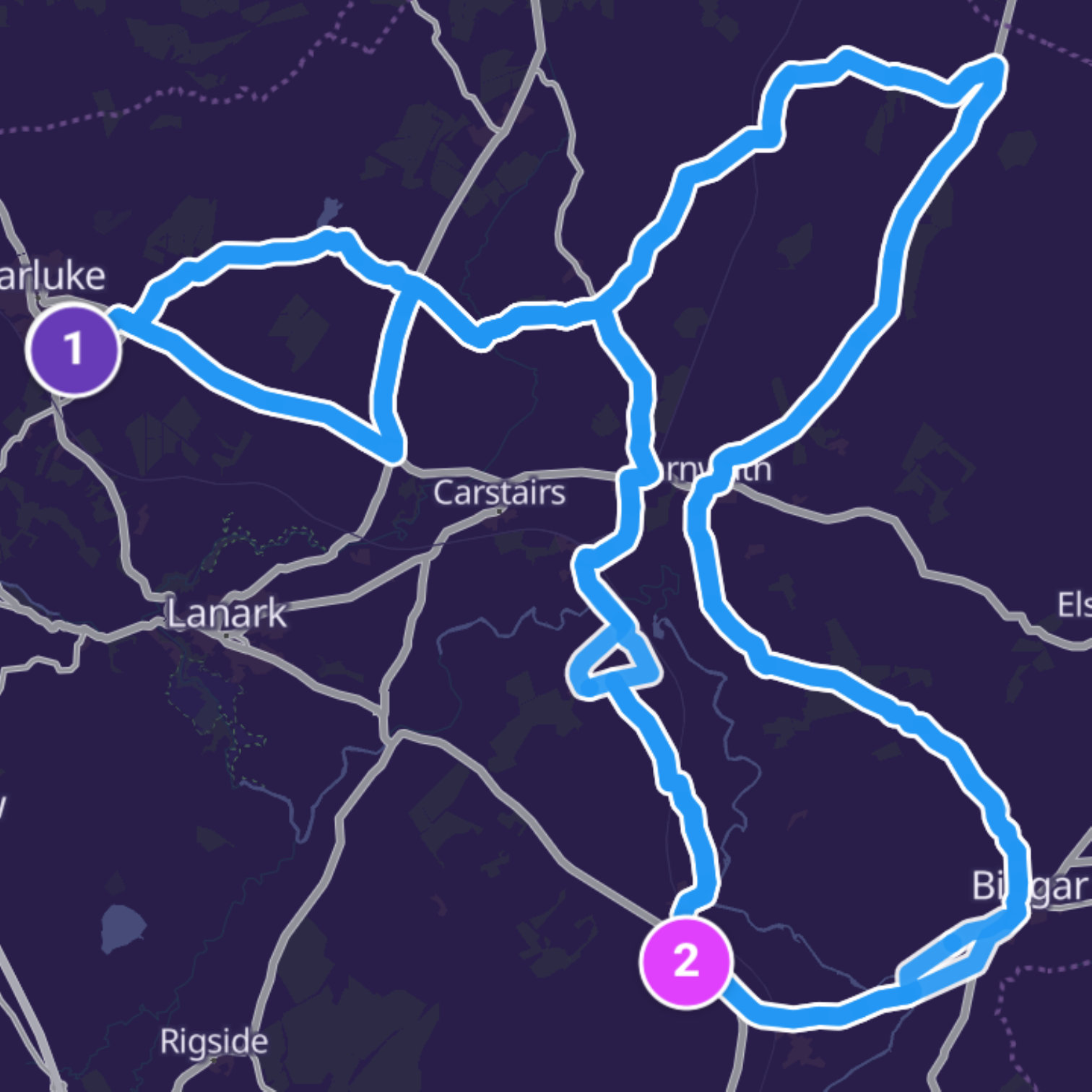 Map itinerary