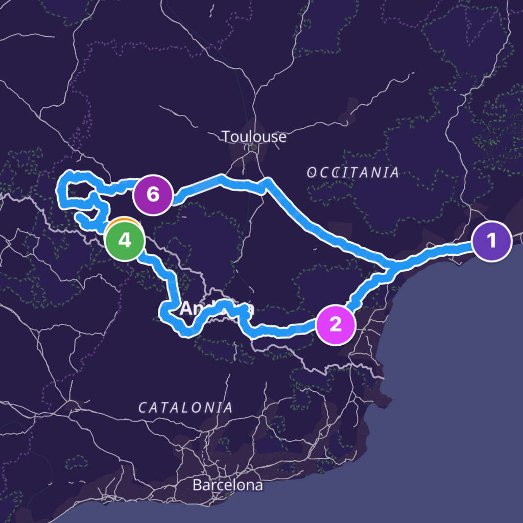 Map itinerary