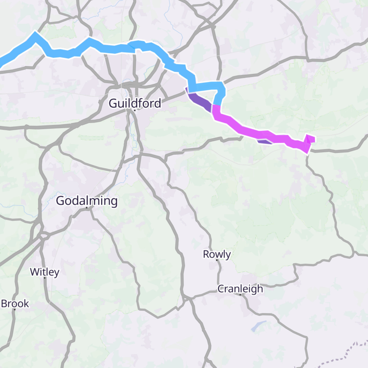Map itinerary
