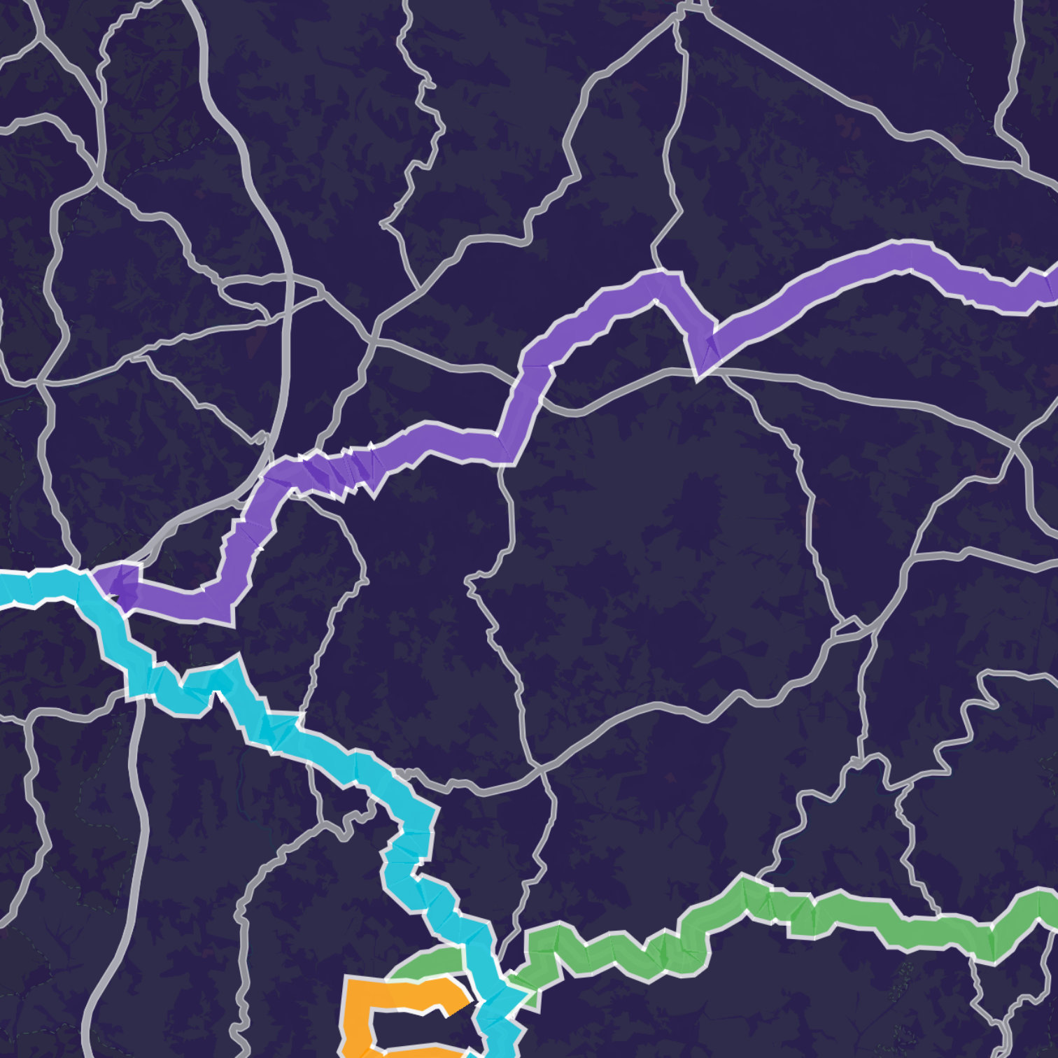 Map itinerary