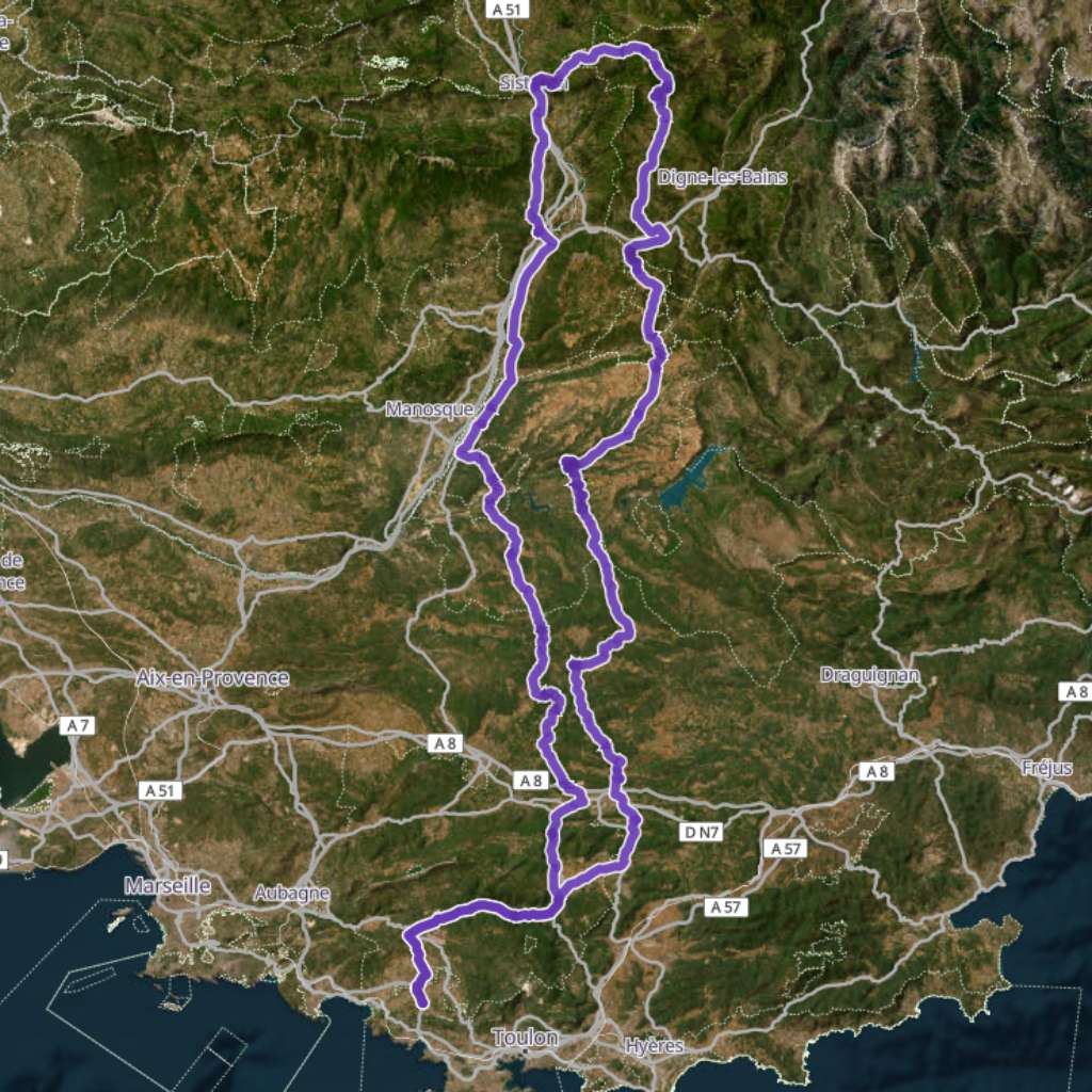 Map itinerary