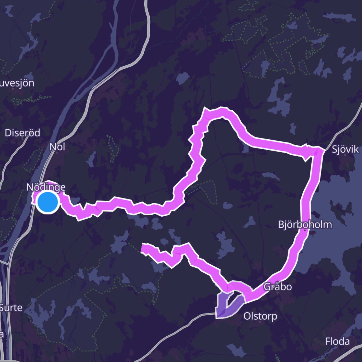 Map itinerary