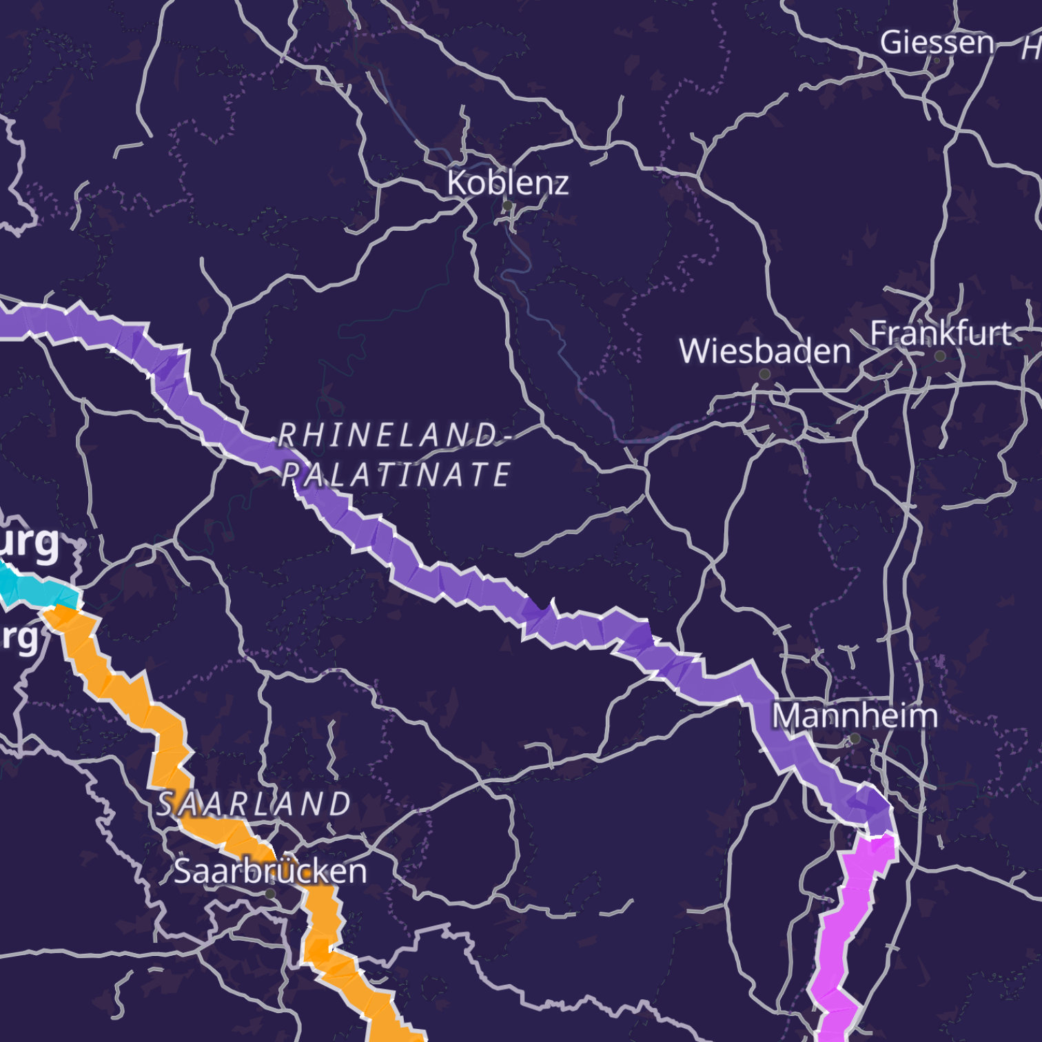Map itinerary