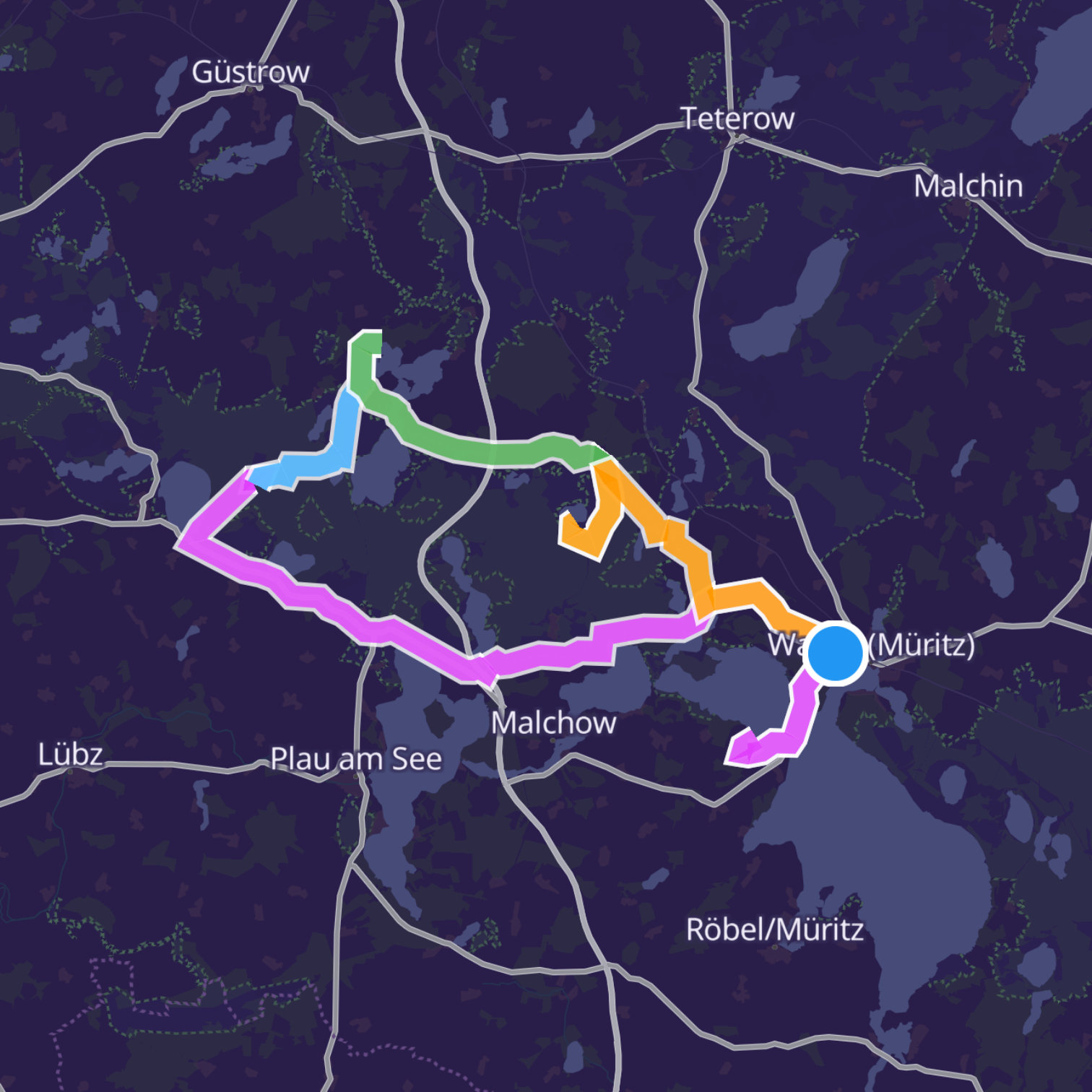 Map itinerary