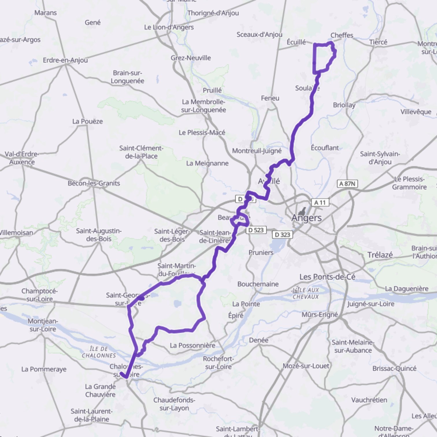 Map itinerary