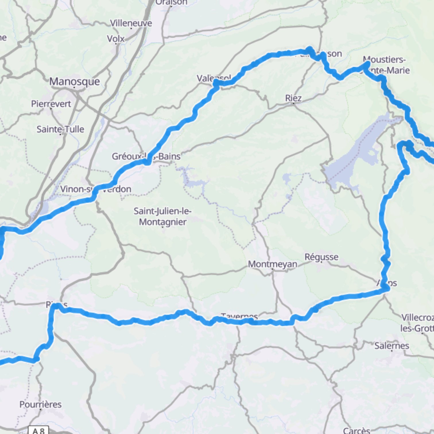 Map itinerary