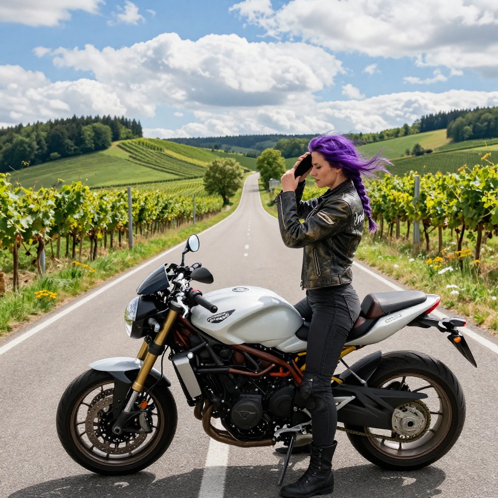 Scenic Goldwing Ride in Swabian Hills