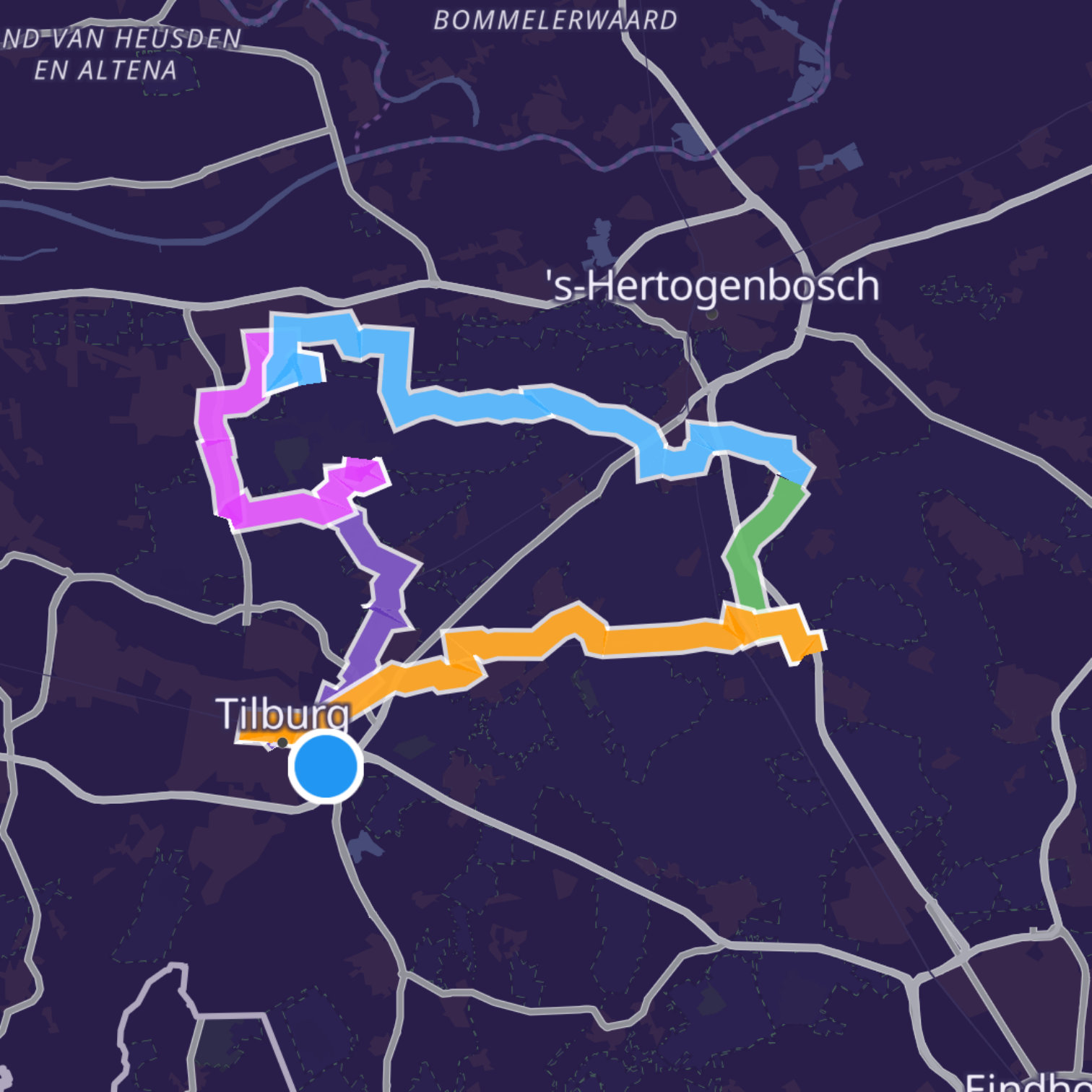 Map itinerary