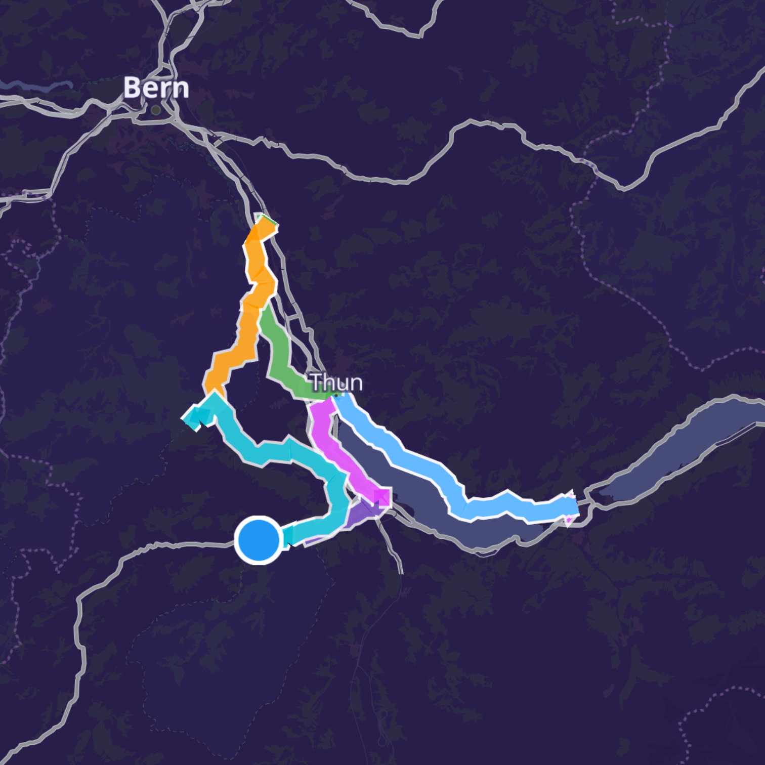 Map itinerary