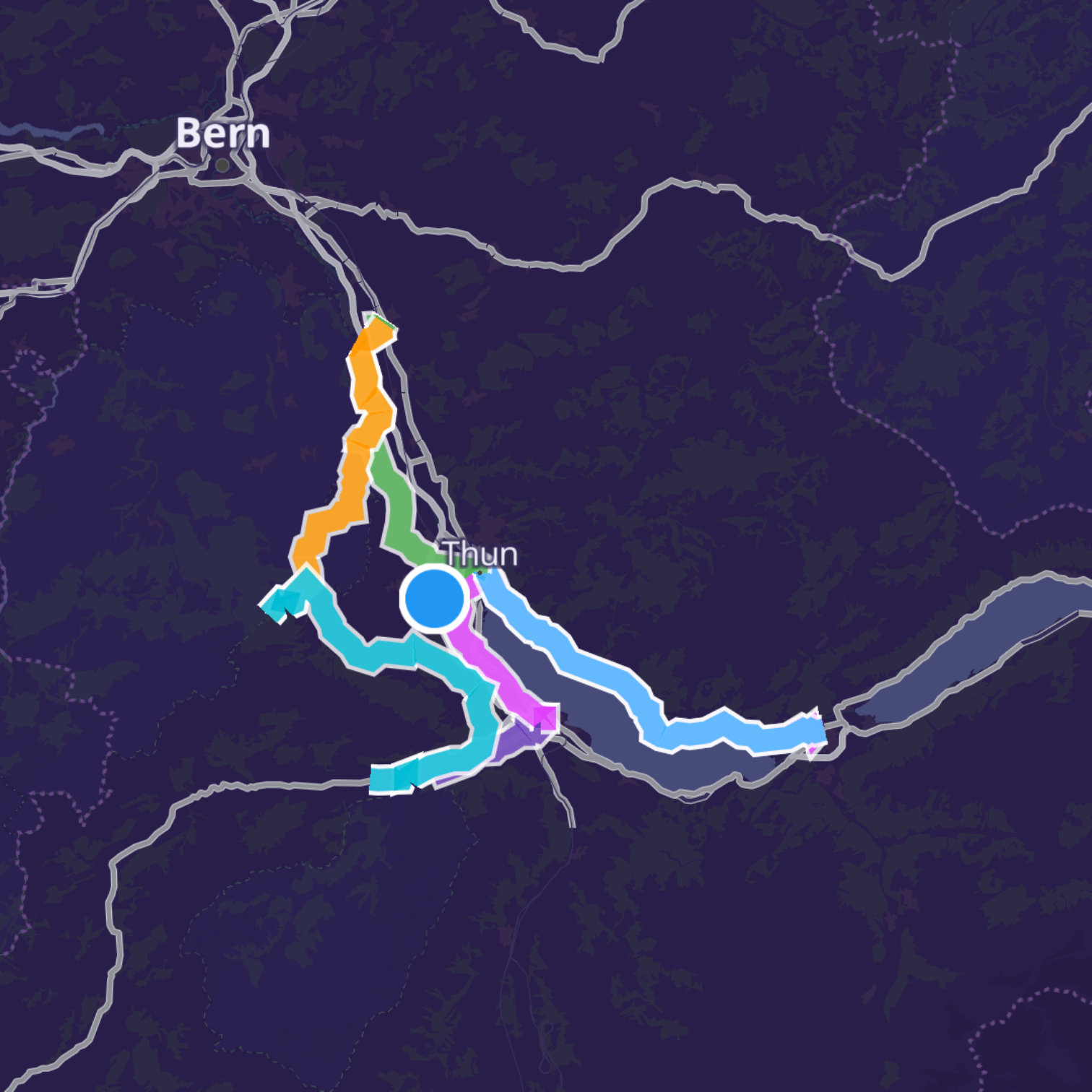 Map itinerary