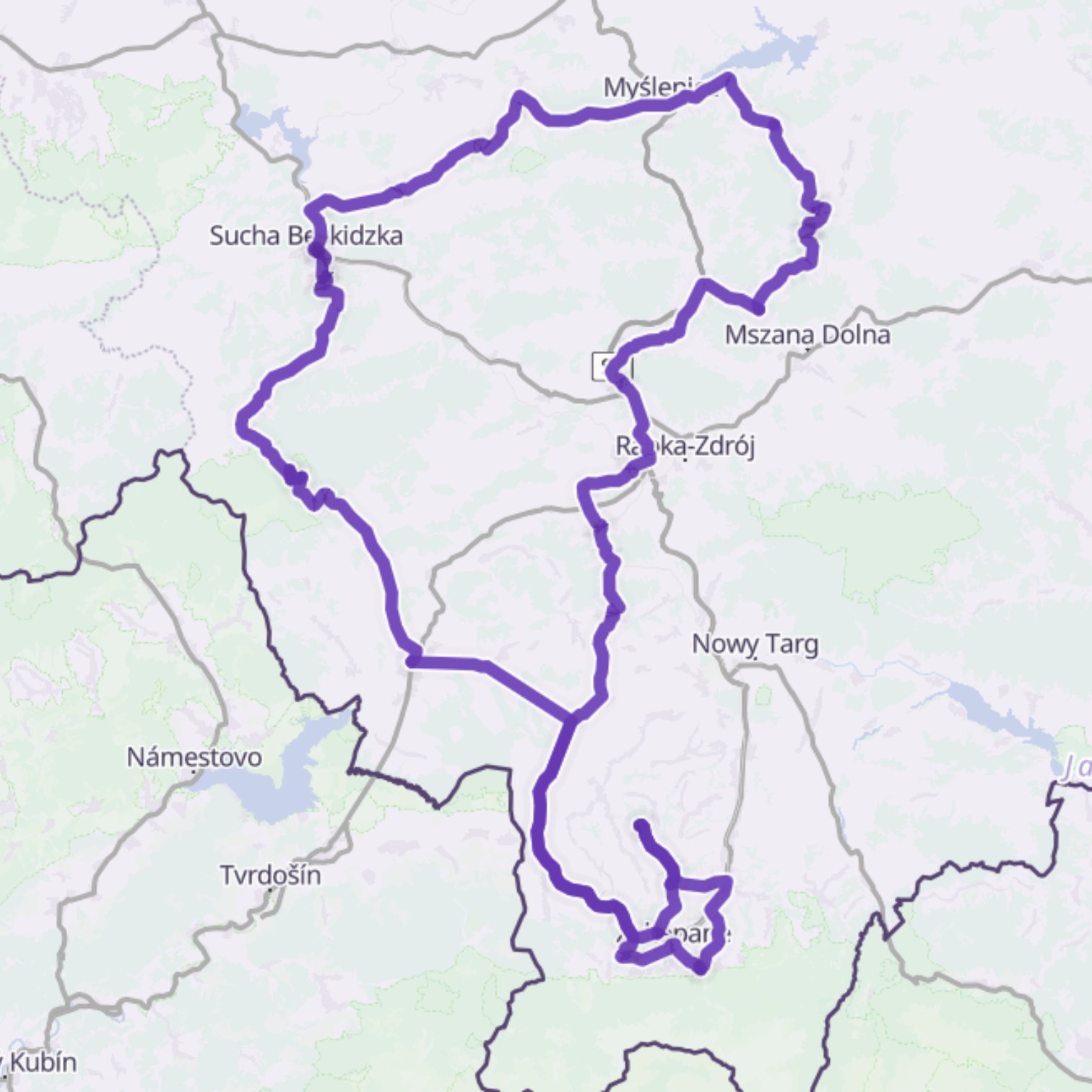 Map itinerary