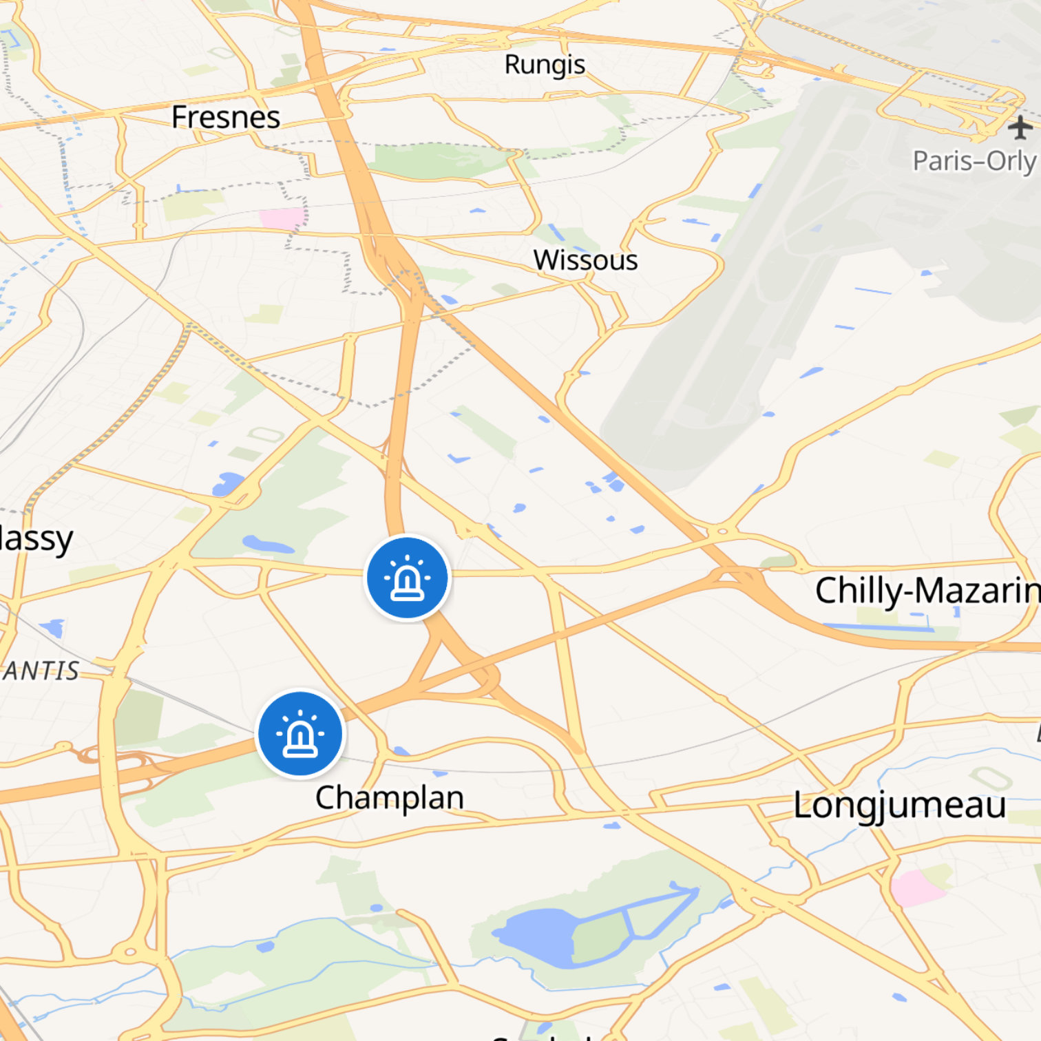 Map itinerary