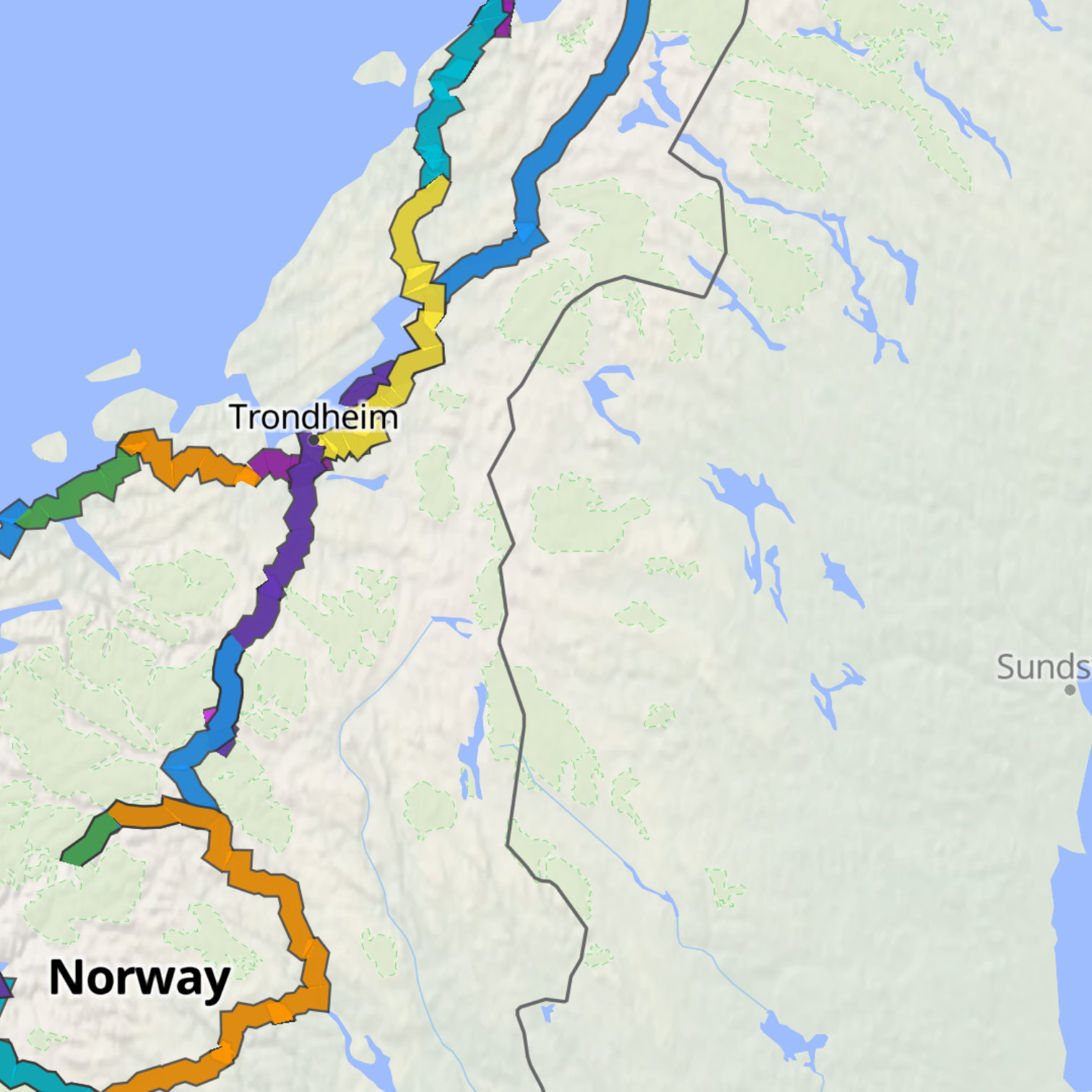 Map itinerary