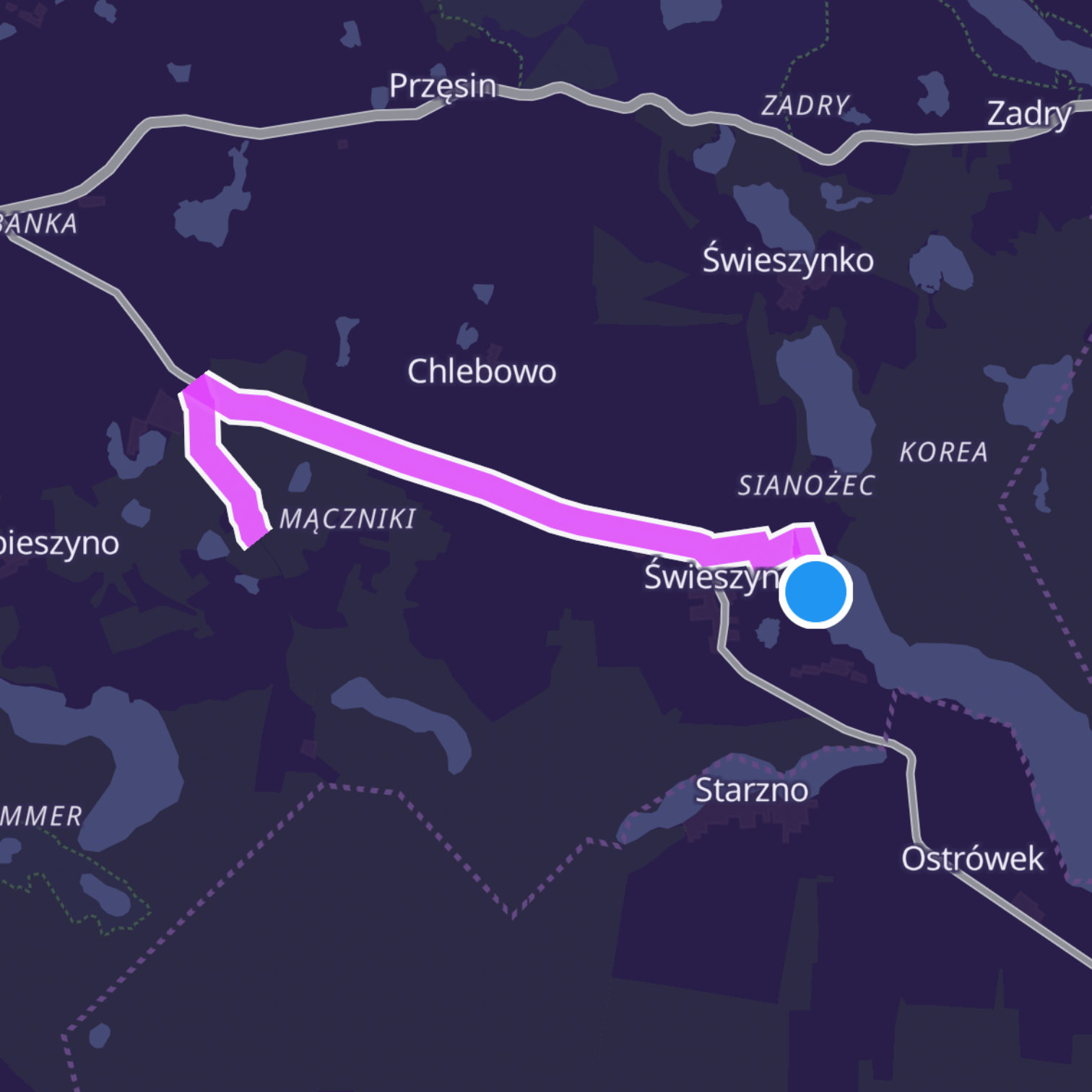 Map itinerary