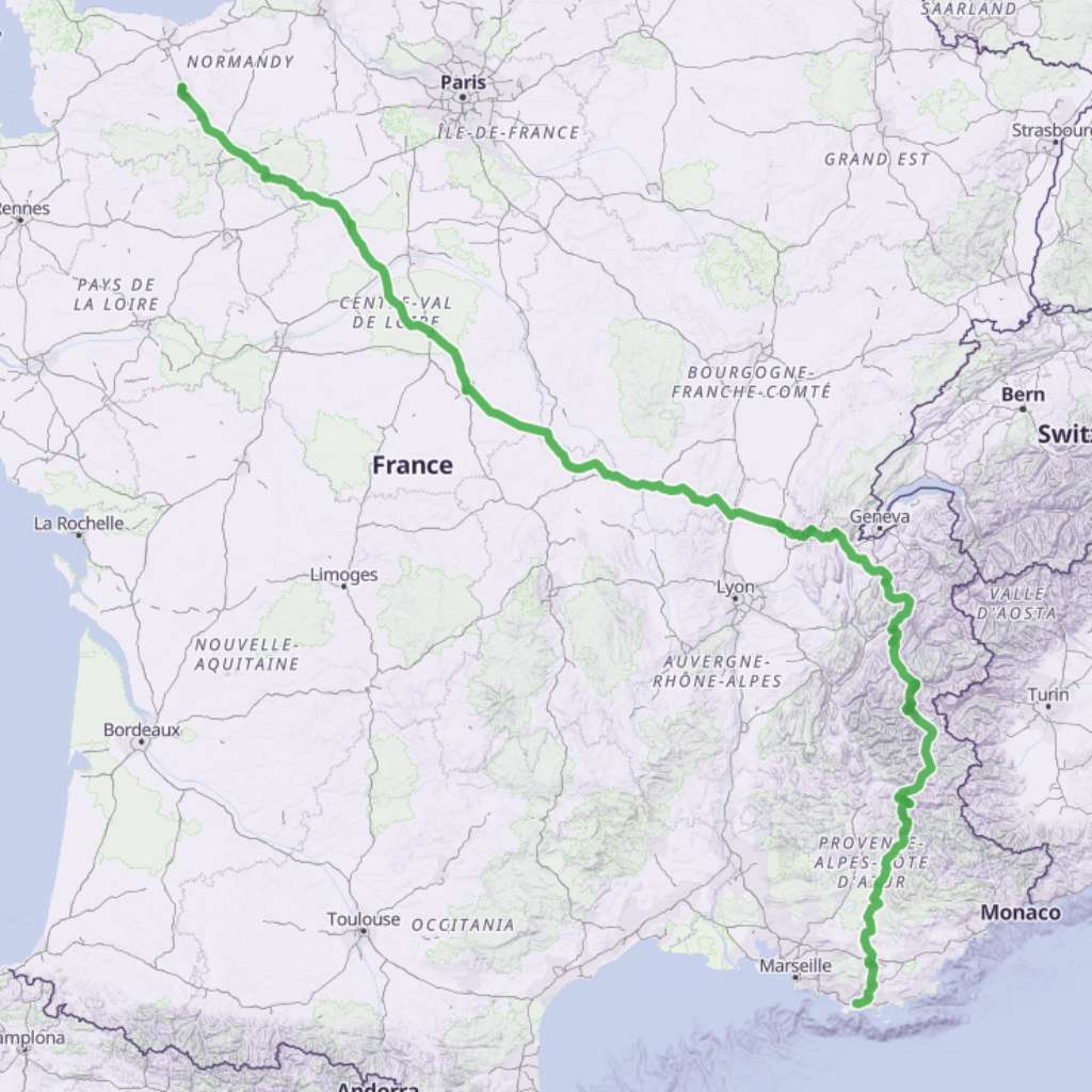 Map itinerary