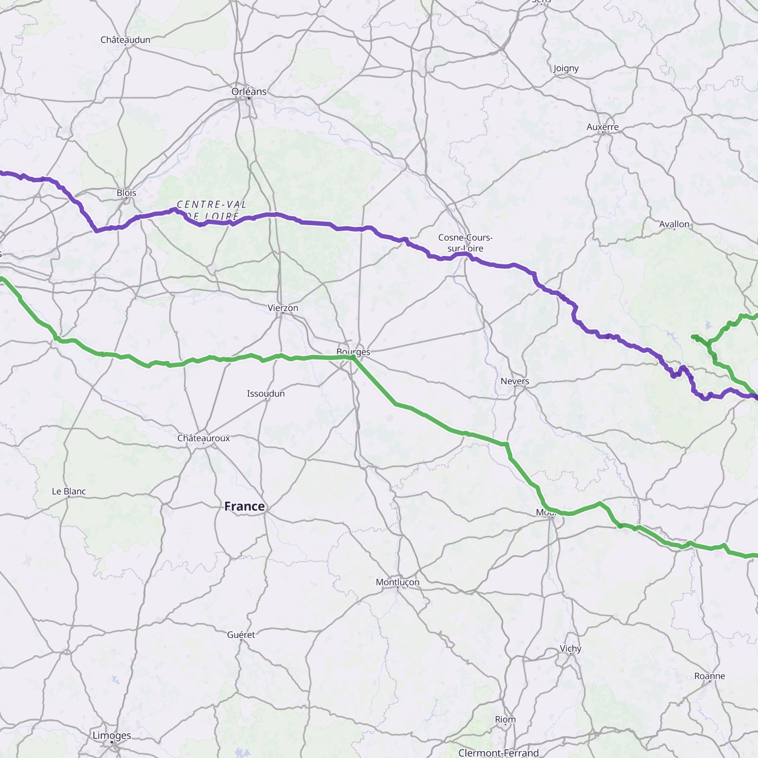 Map itinerary