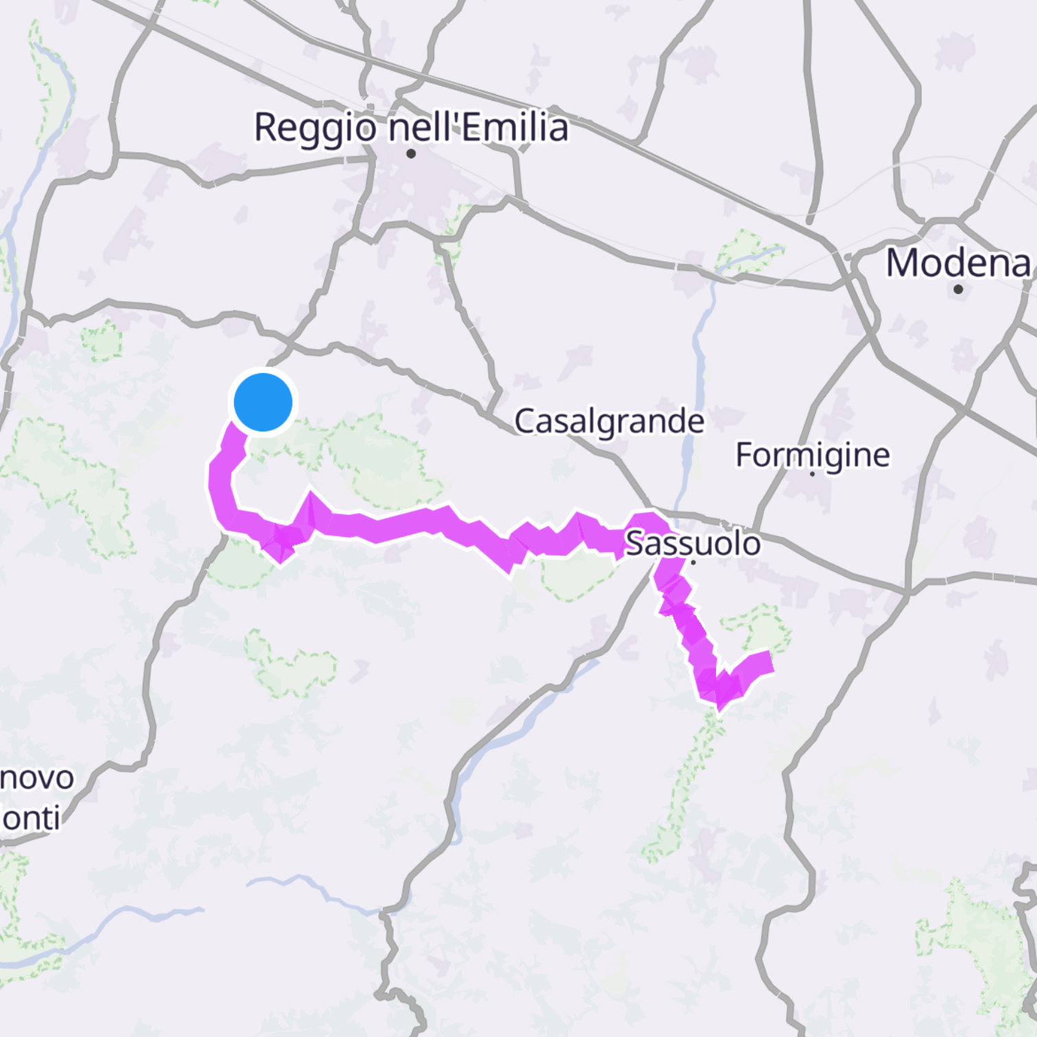 Map itinerary