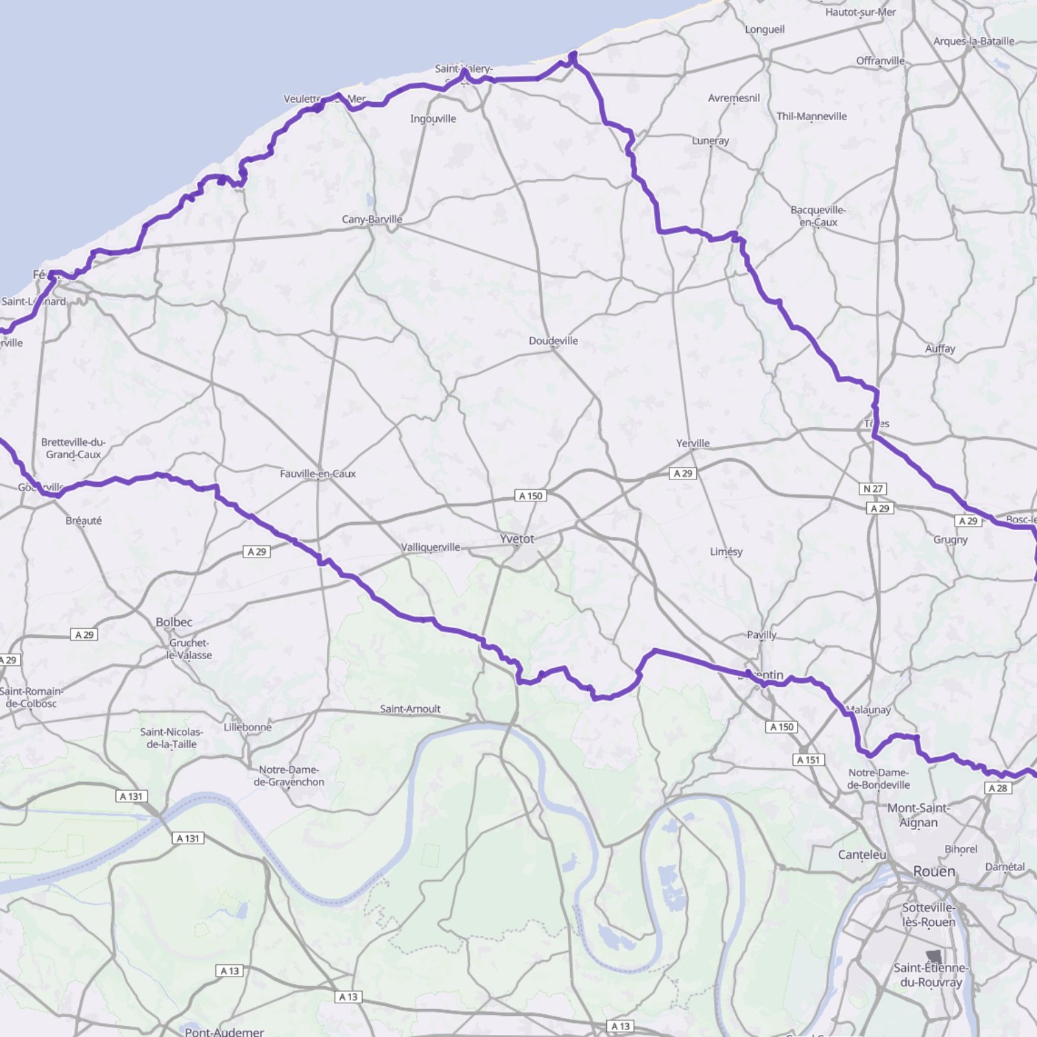 Map itinerary