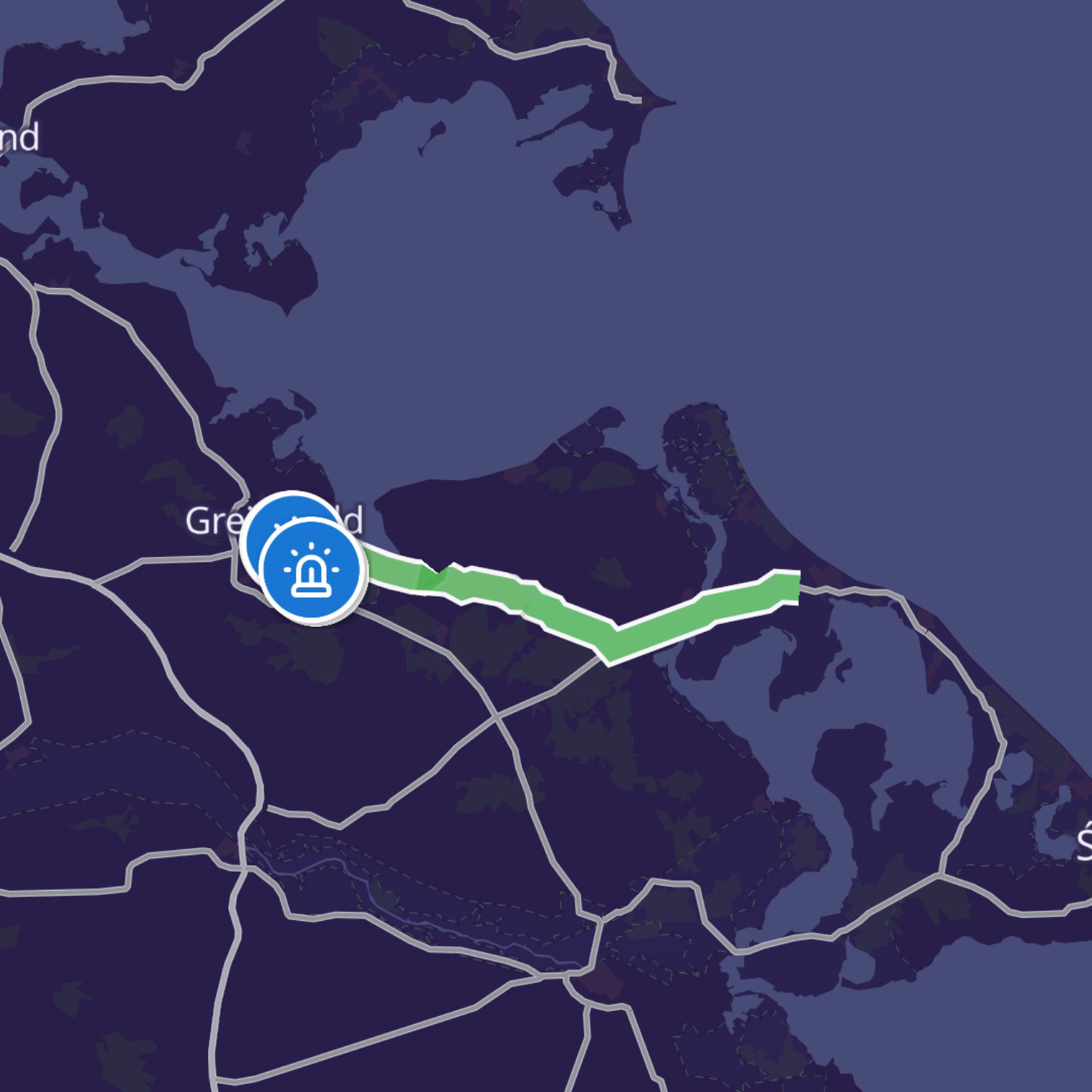 Map itinerary