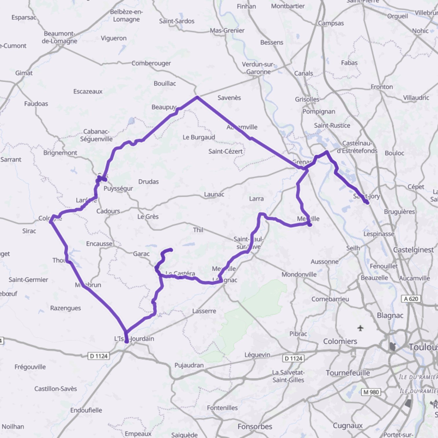 Map itinerary