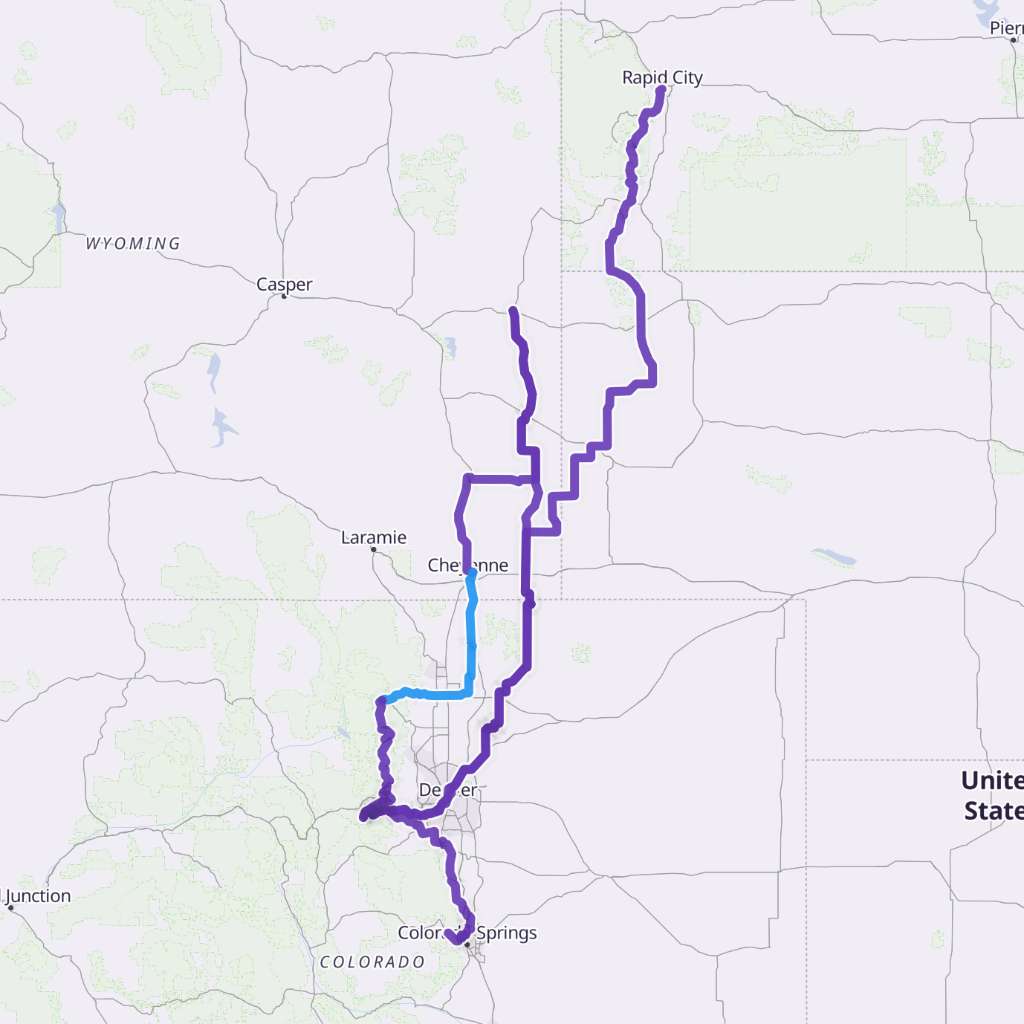 Map itinerary