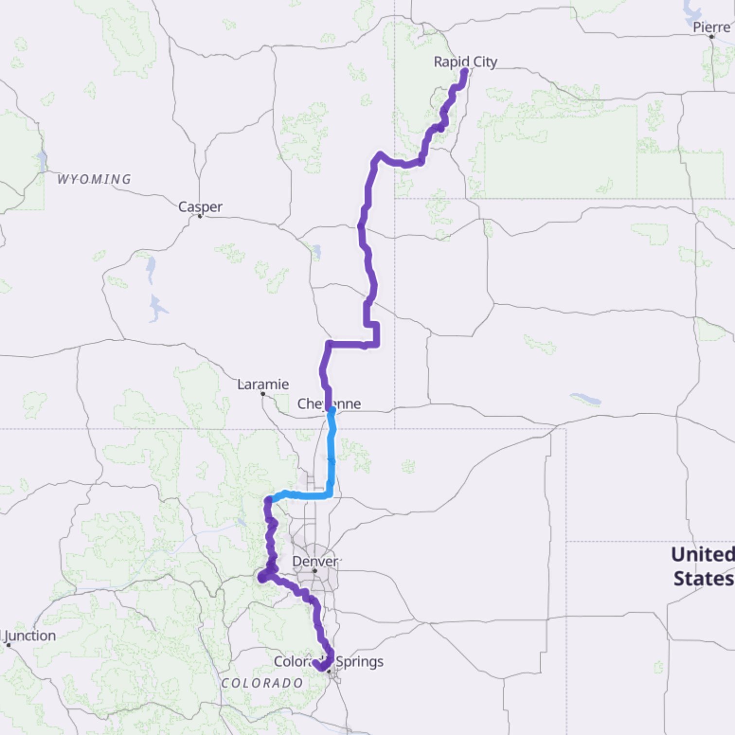 Map itinerary